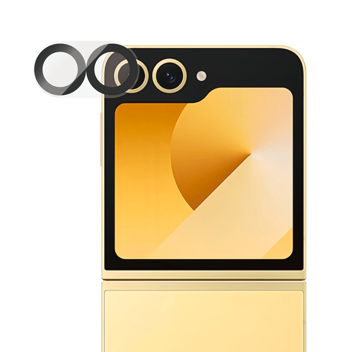 CARE by PanzerGlass Kameraschutzglas »Camera Lens Protector« für Samsung Galaxy Z Flip7 FE Objektivschutz, Kameraschutz, Linsenschutz, kratz- & stoßfest