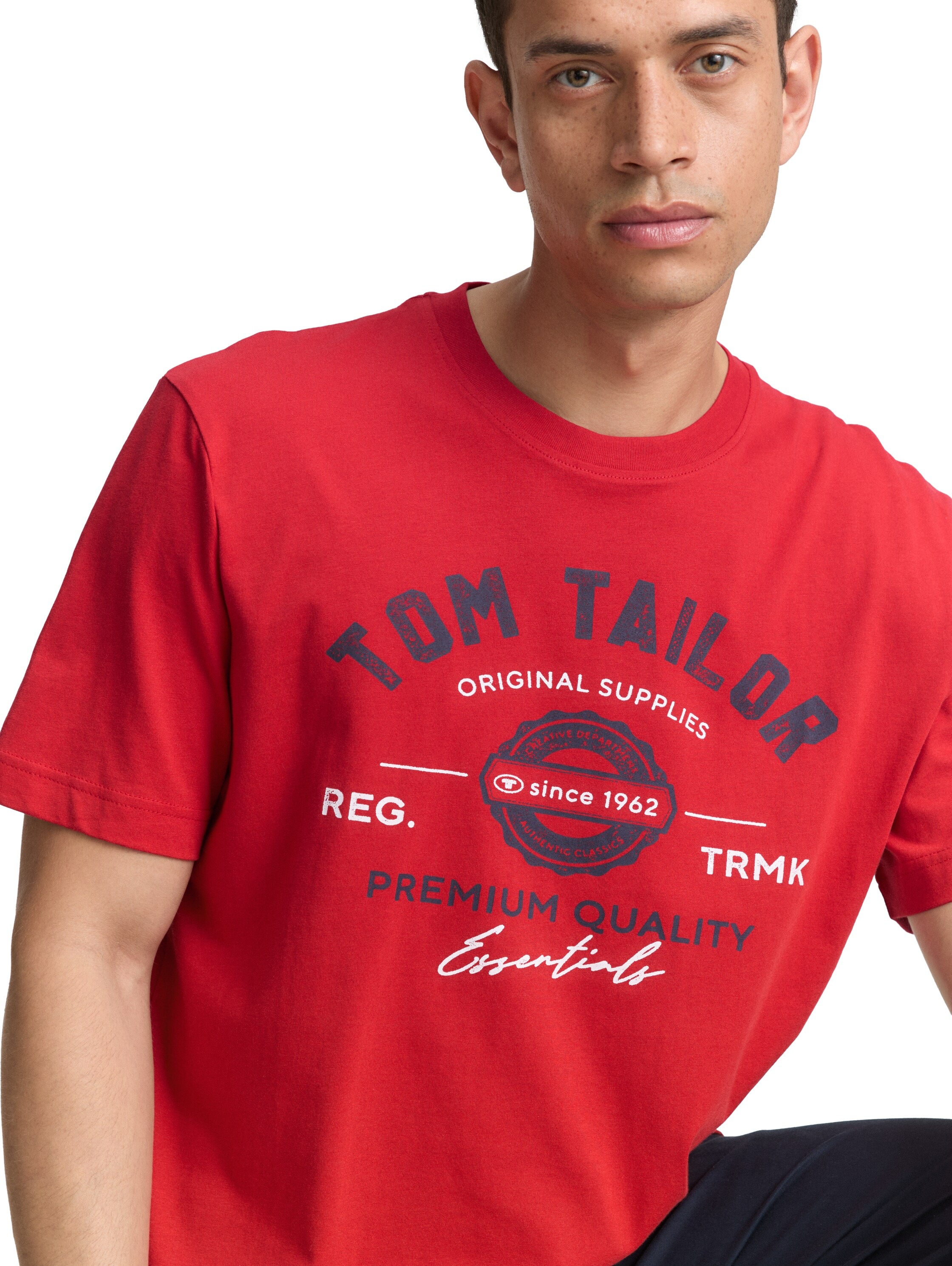 TOM TAILOR T-Shirt mit großem Logofrontprint