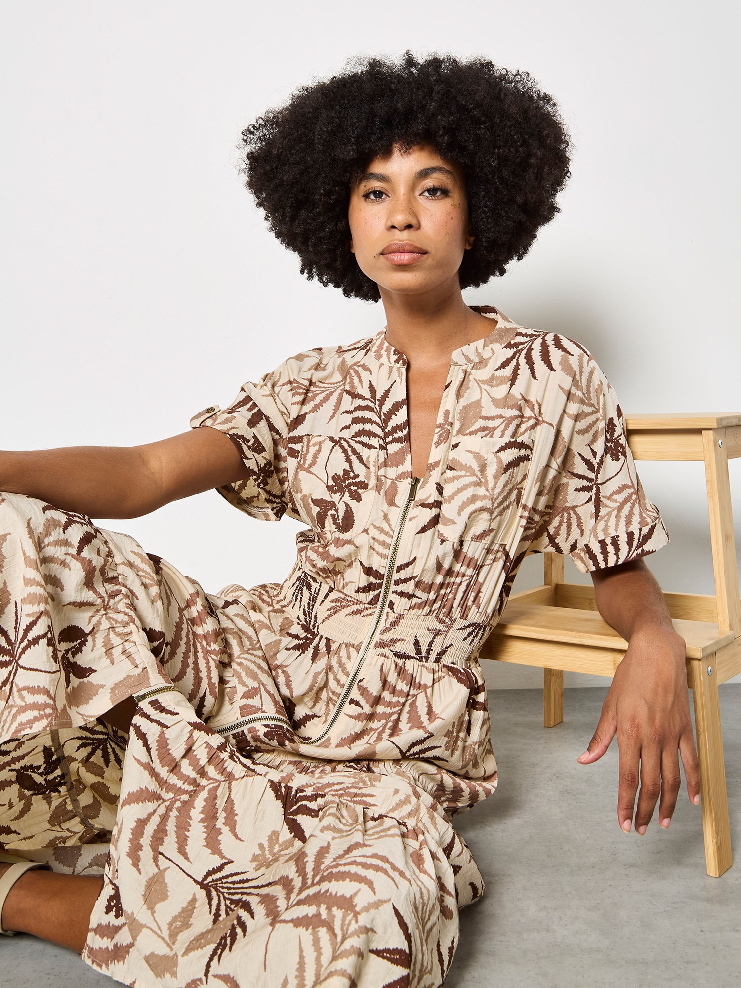 Apricot Midikleid »Midikleid« Druck