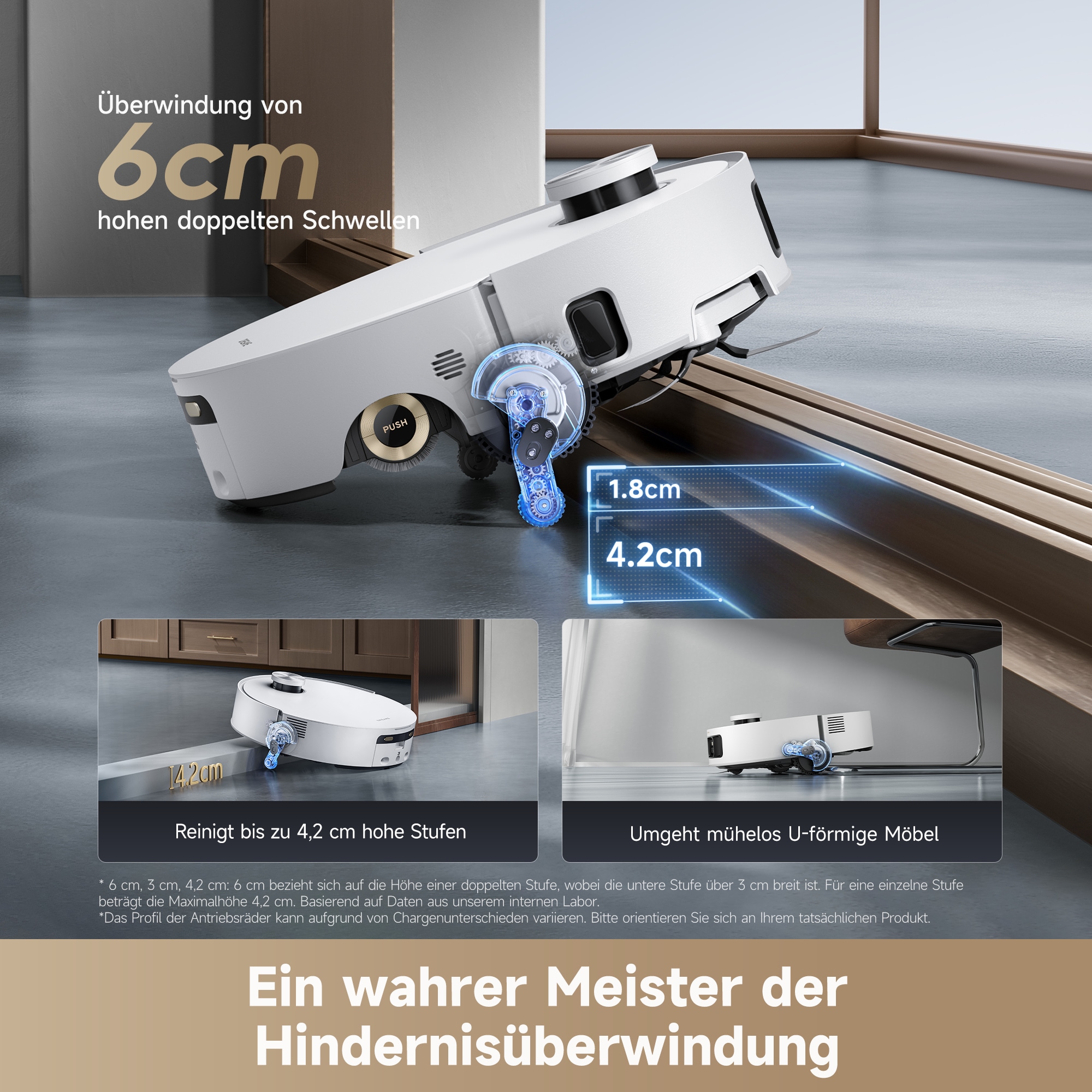 Dreame Saugroboter »mit Wischfunktion Aqua 10 Roller«