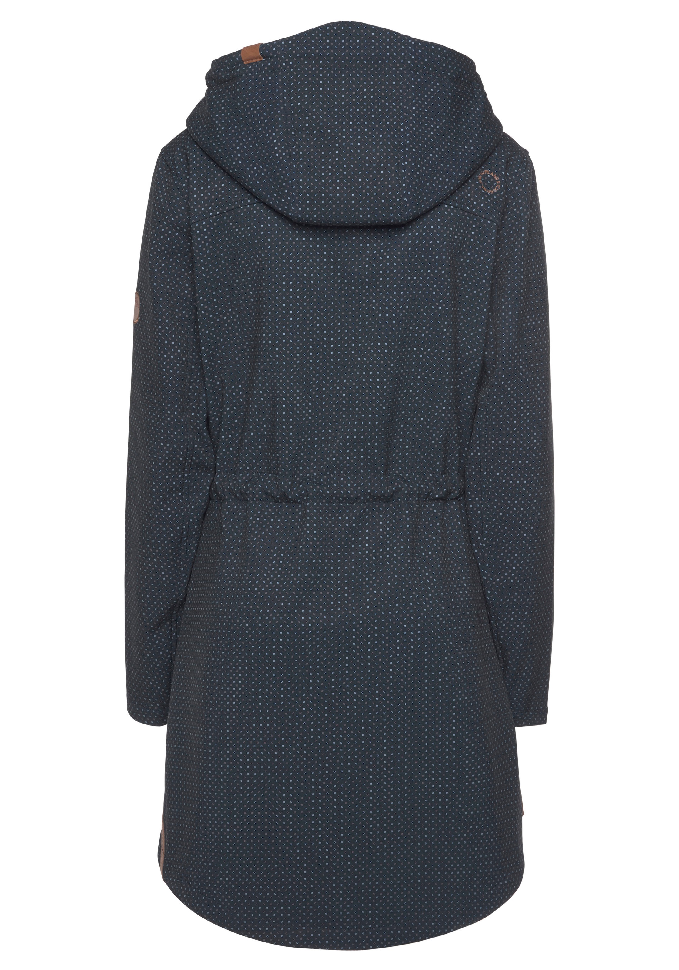 Alife & Kickin Outdoorjacke »LotteAK«, mit Kapuze, dezent bedruckte Softshelljacke mit Kapuze & Pattentaschen
