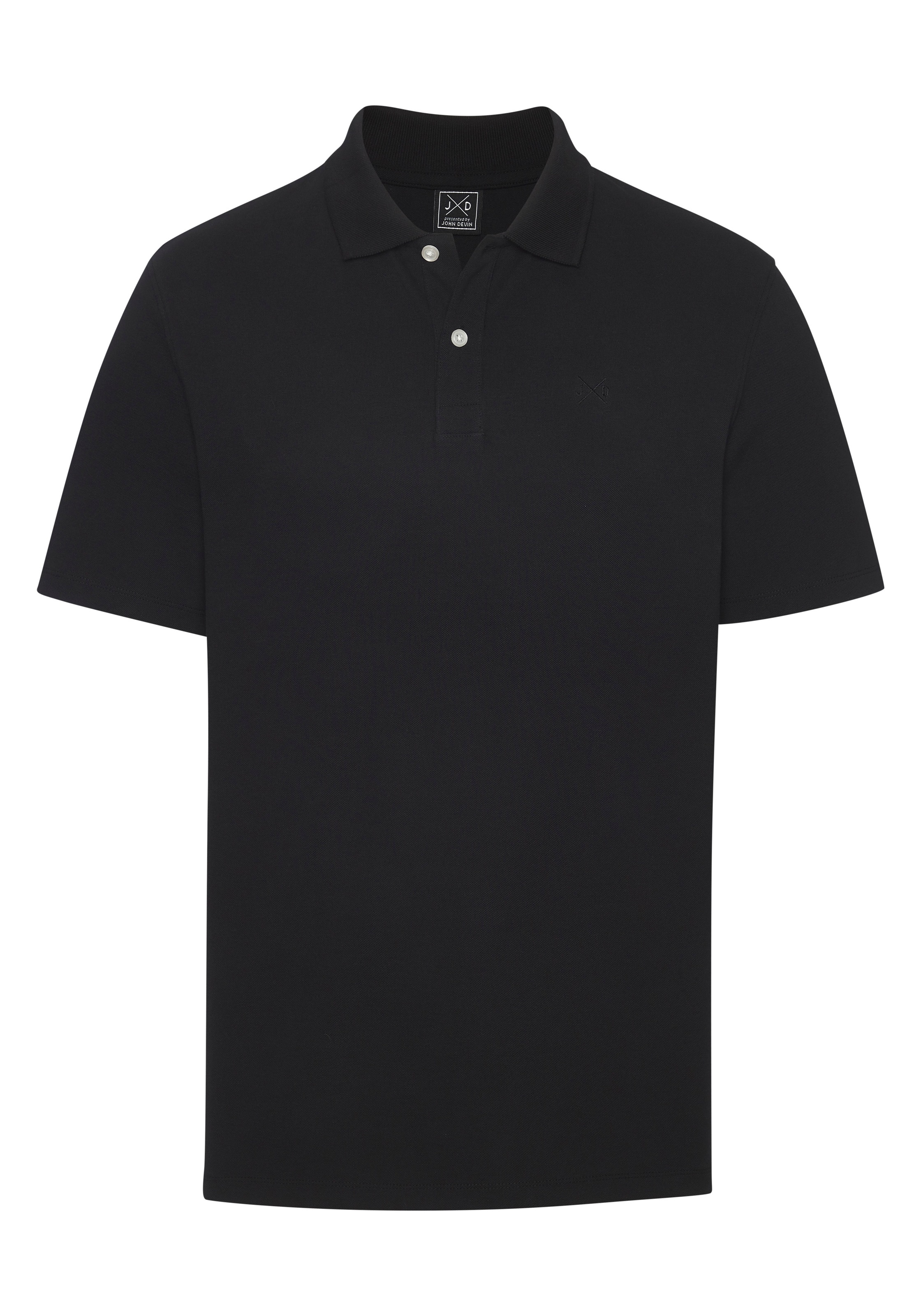 John Devin Poloshirt mit dezenter, hochwertiger Logostickerei