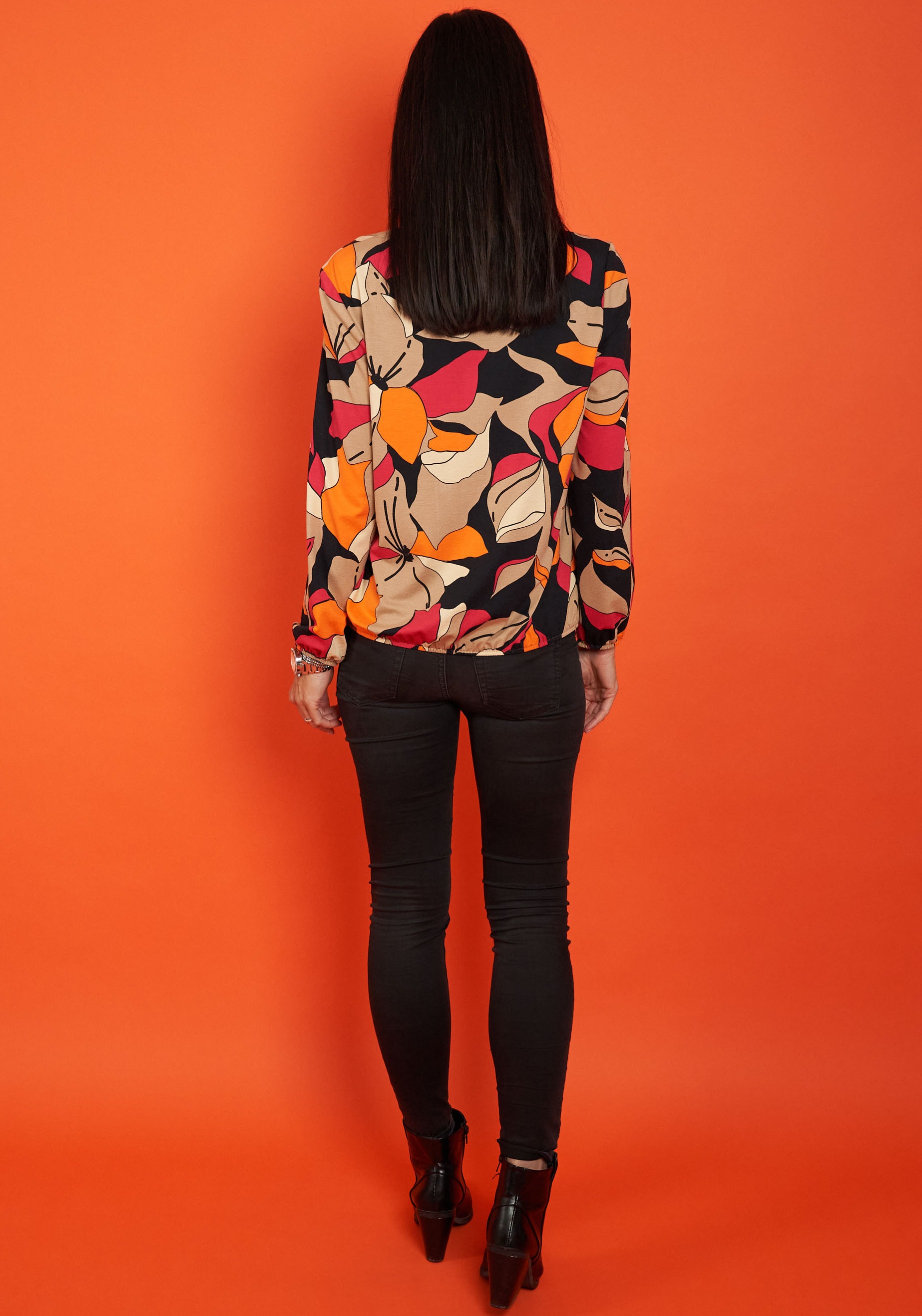 Seidel Moden Langarmshirt, mit All-Over Print, MADE IN GERMANY