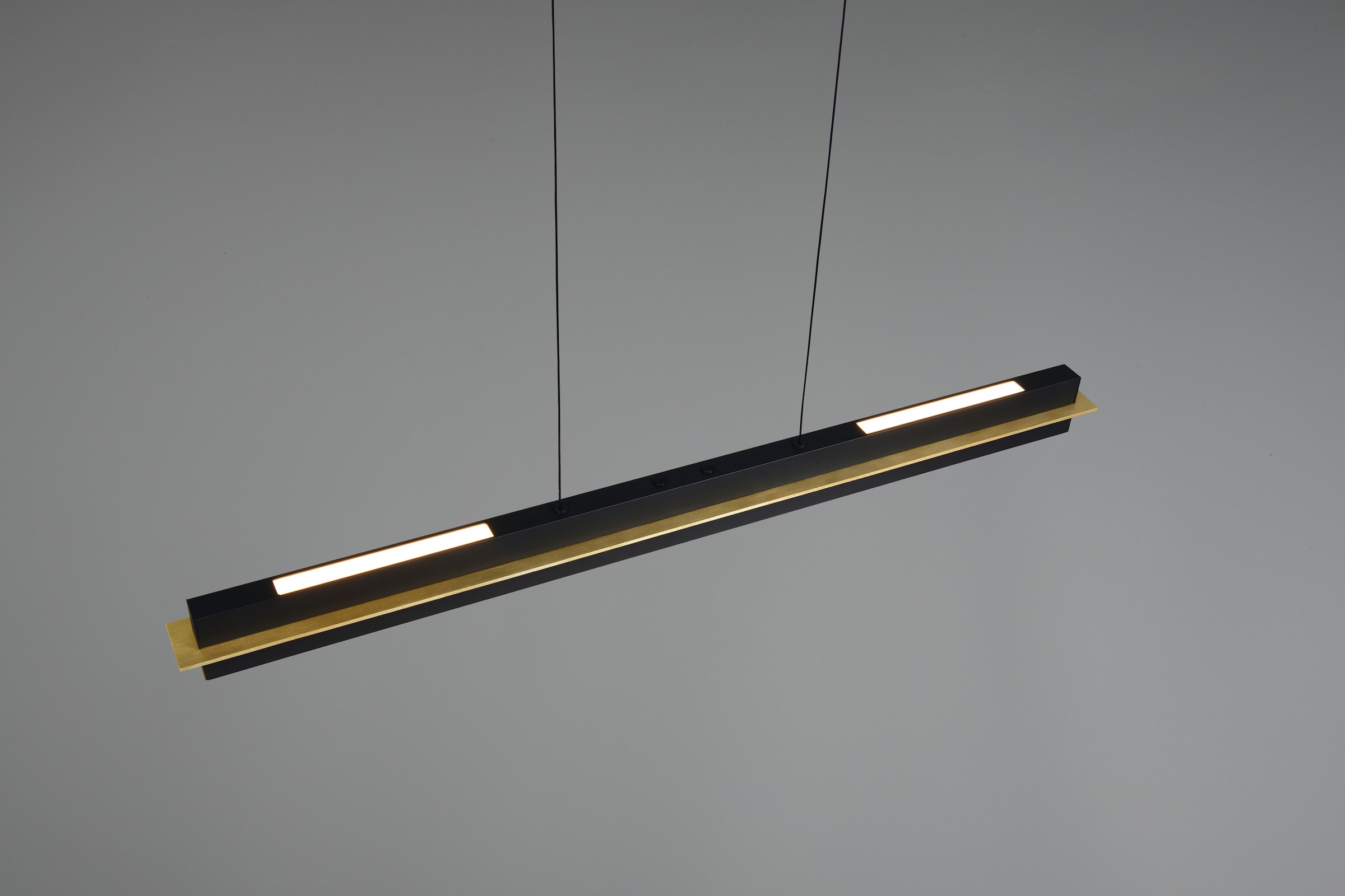 TRIO Leuchten LED Pendelleuchte »EMERSON, LED Hängeleuchte höhenverstellbar, 4-Stufen Touch Dimmer« LED-Board 1 Stk. Farbwechsler | warmweiß - kaltweiß Lichtfarbe einstellbar 2700-5000K warm- bis kaltweiß, Höhe max 150 cm