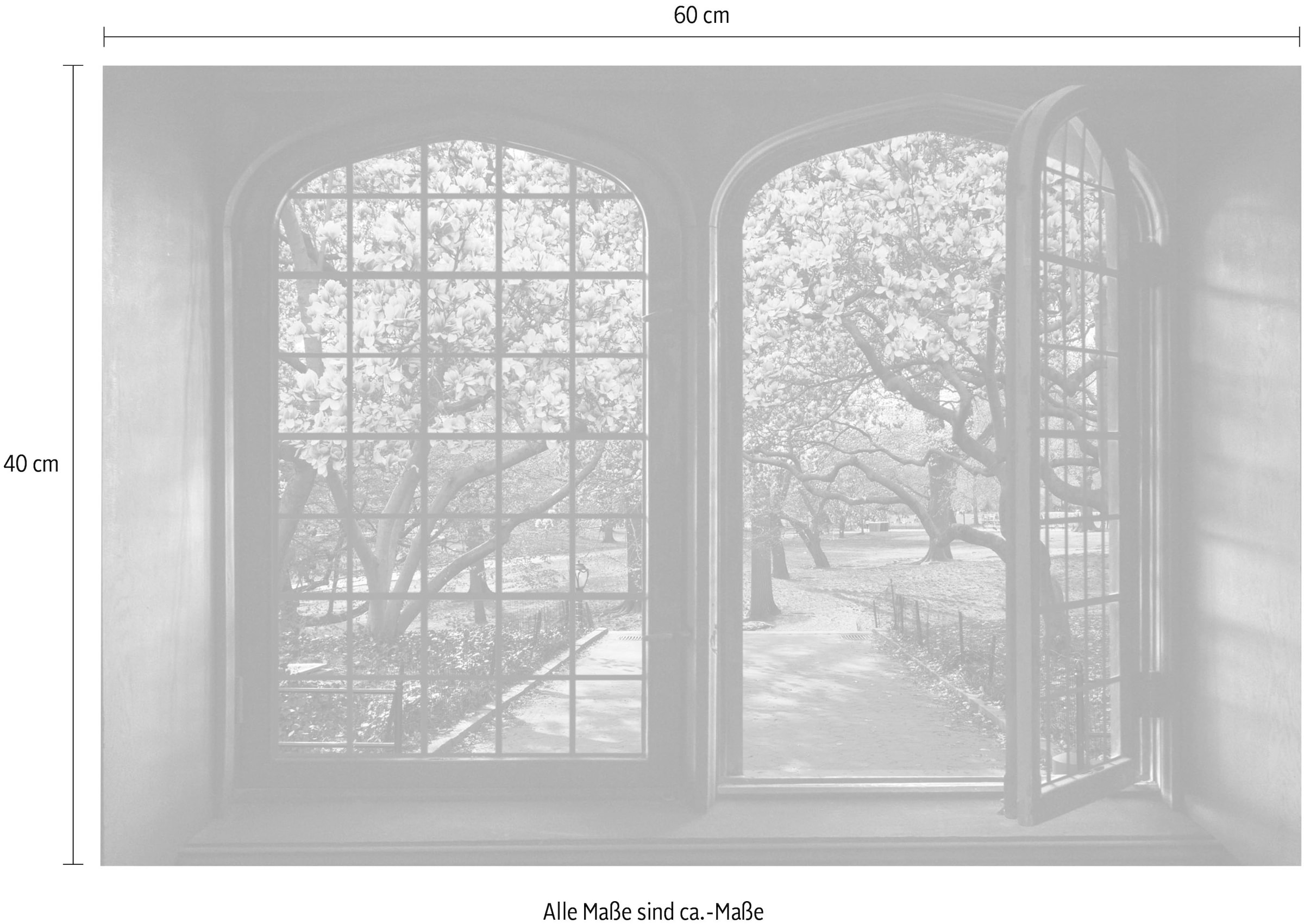 queence Wandsticker »Kirschblüten«, Wandsticker, Wandbild, selbstklebend, 3D, Fenster