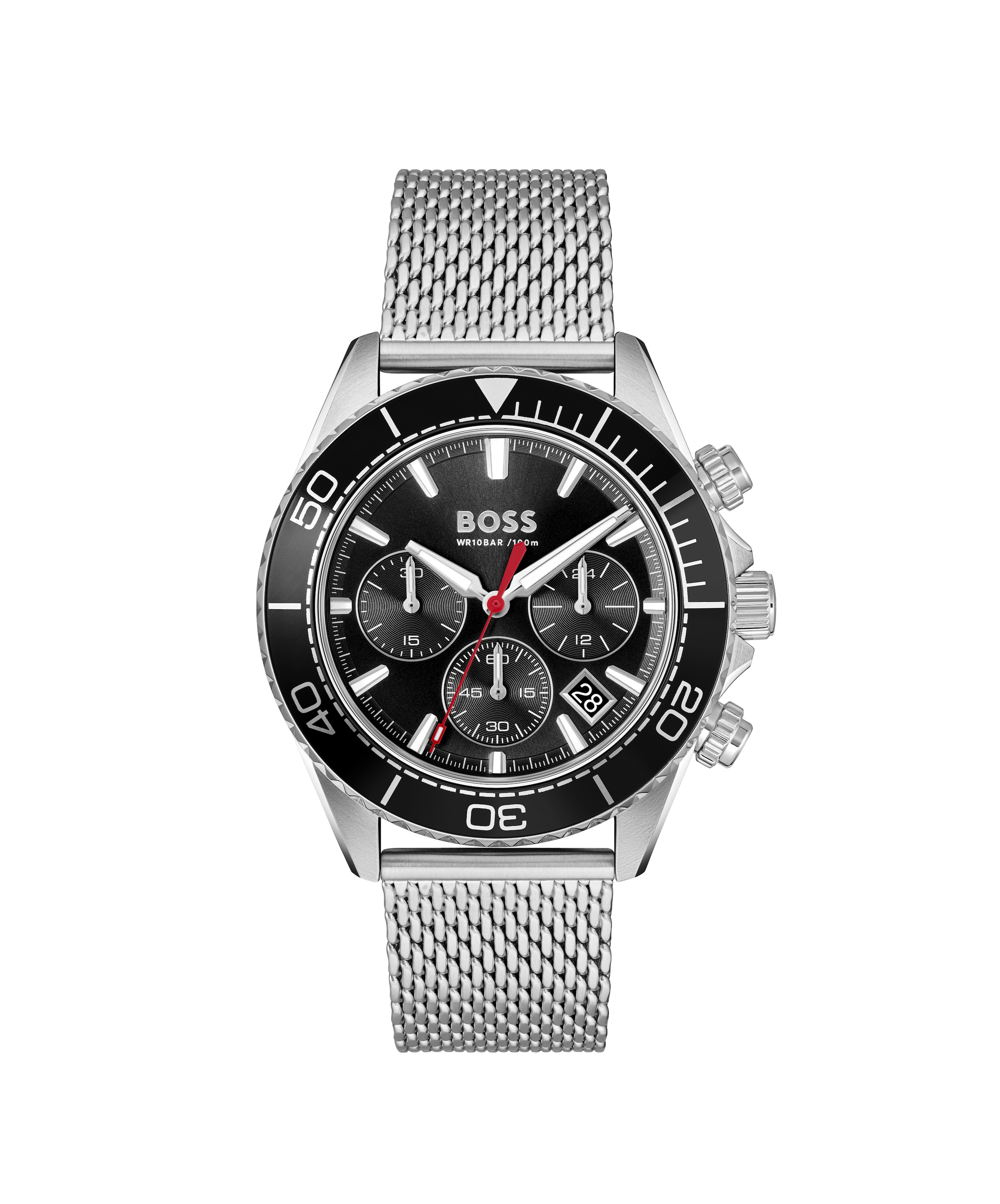 BOSS Chronograph »SEALINER« Quarzuhr, Armbanduhr, Herrenuhr, Edelstahlarmband, analog, Tag