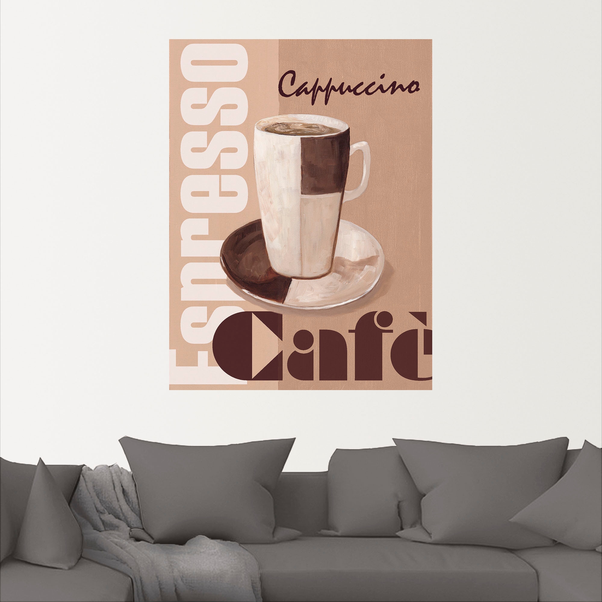 Artland Wandfolie »Cappuccino - Café«, Getränke, (1 St.), selbstklebend