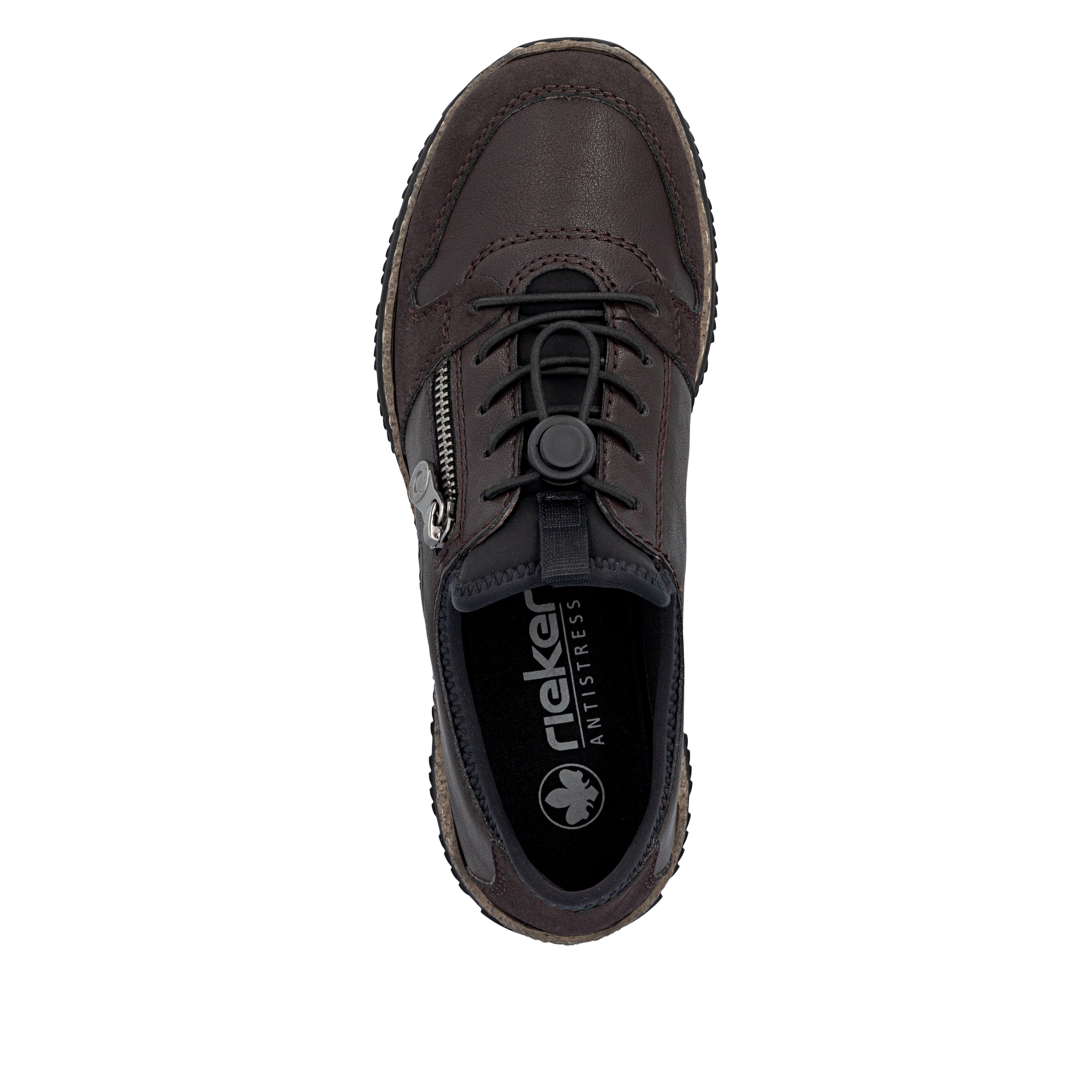 Rieker Slip-On Sneaker  Freizeitschuh, Halbschuh mit Zierreißverschluss und Gummizug