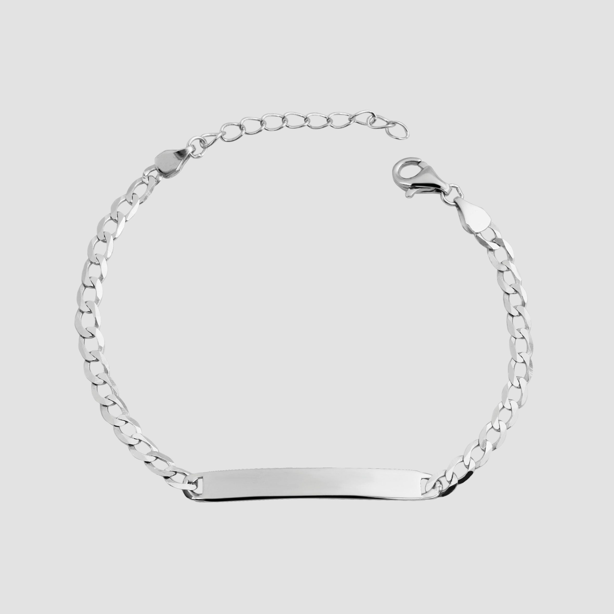 Adelia´s Panzerarmband »Unisex Armband ¿ Panzerarmband aus 925 Silber 14+3 cm«