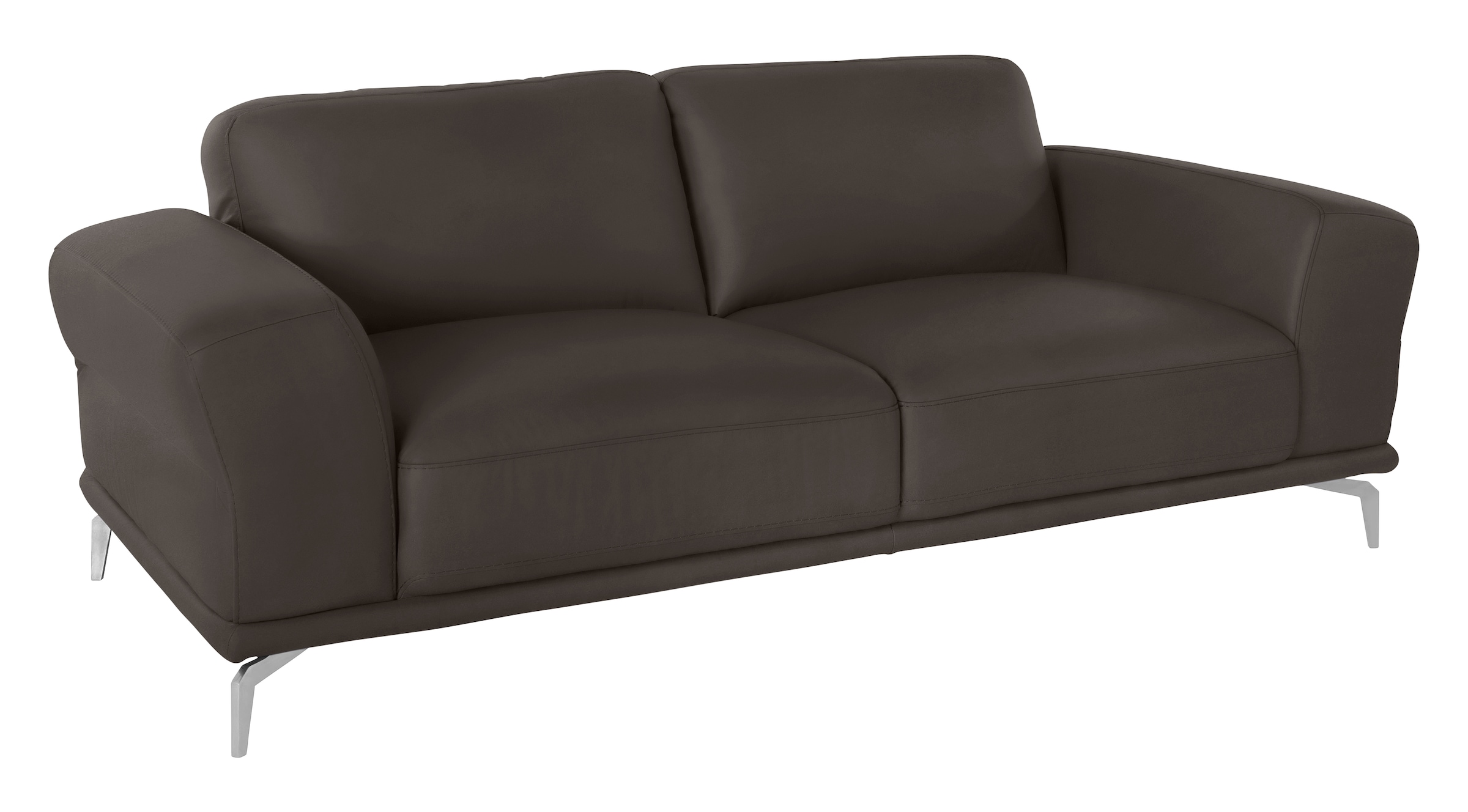 W.SCHILLIG 2,5-Sitzer »montanaa Designsofa mit erstklassigem Sitzkomfort, Ferderkern« mit Metallfüßen in Chrom glänzend, Breite 212 cm