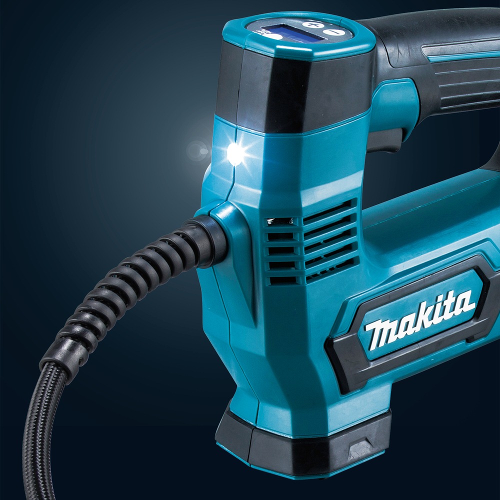 Makita Akku-Handkompressor »12V/14,4V MP100DZ«, zum schnellen und einfachen Befüllen von Reifen, Bällen uvm.
