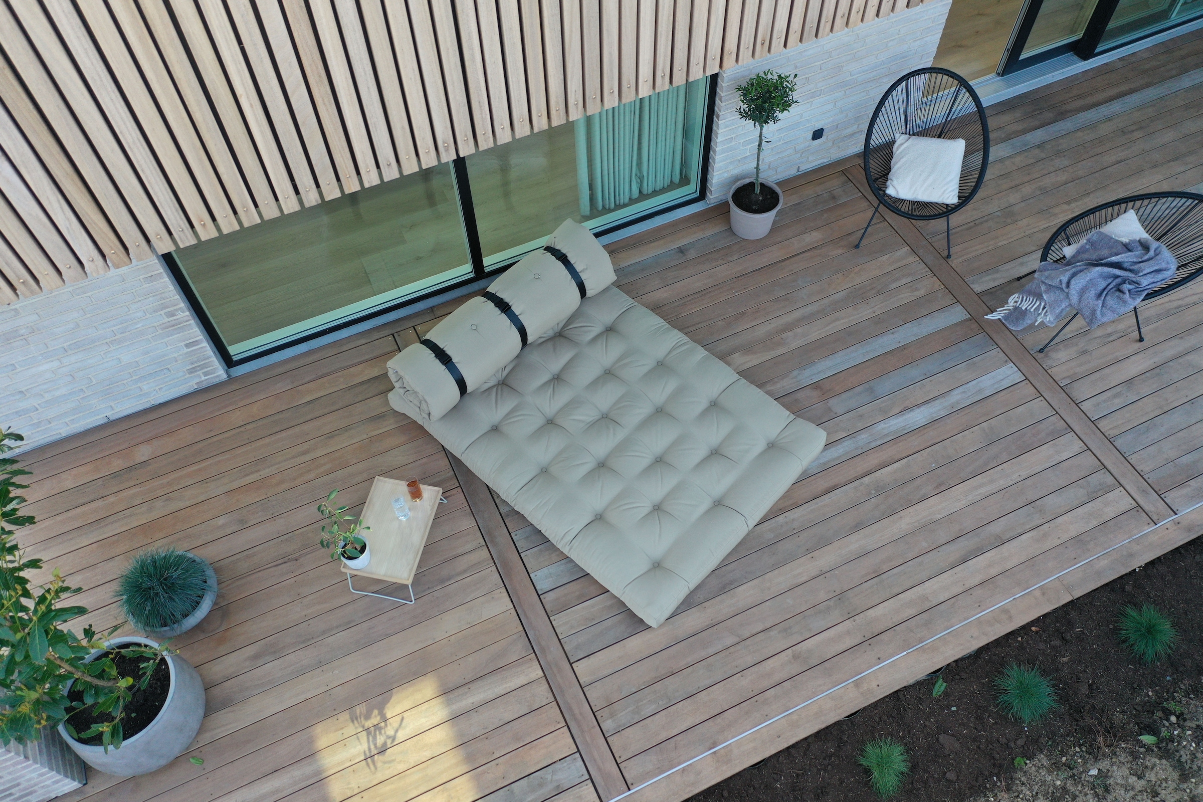 Karup Design Loungesofa »BUCKLE-UP Sofa out™, Loungesofa in Schlafplatz verwandelbar« Outdoor geeignet, Schmutz- und Wasserabweisend, Made in Europe