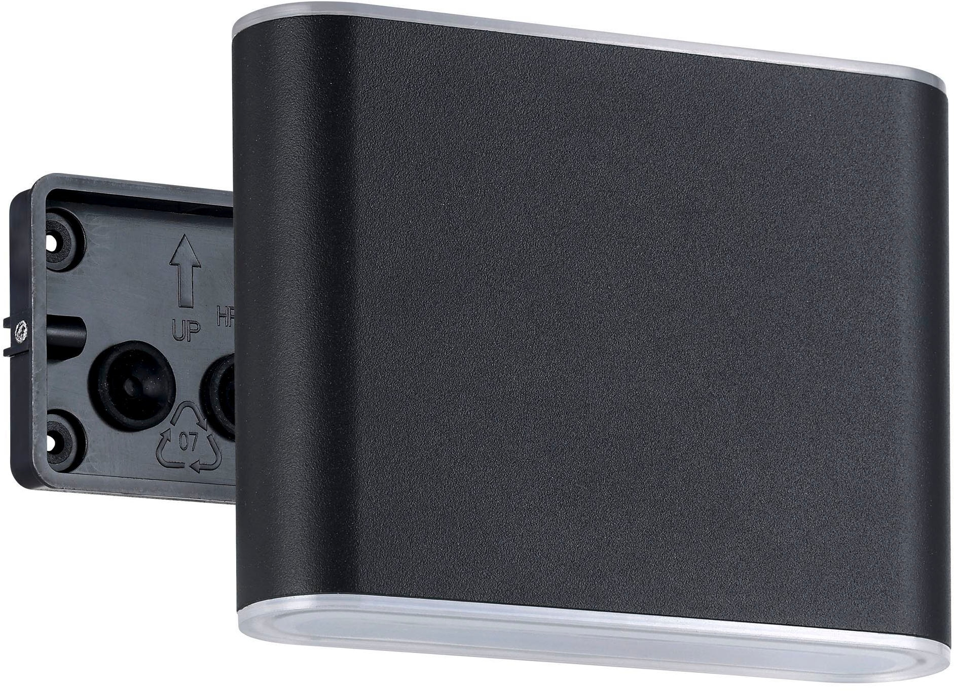 EGLO Wandleuchte »Grutti Wandlampe, Außenlampe, Wand Außenbeleuchtung, Aluminium, IP65« LED-Modul 1 Stk. Kaltweiß | Neutralweiß | Warmweiß Wand-/Deckenleuchte - L11,5 x H9 x AL5 cm - anthrazit - 2X2,9W inkl.