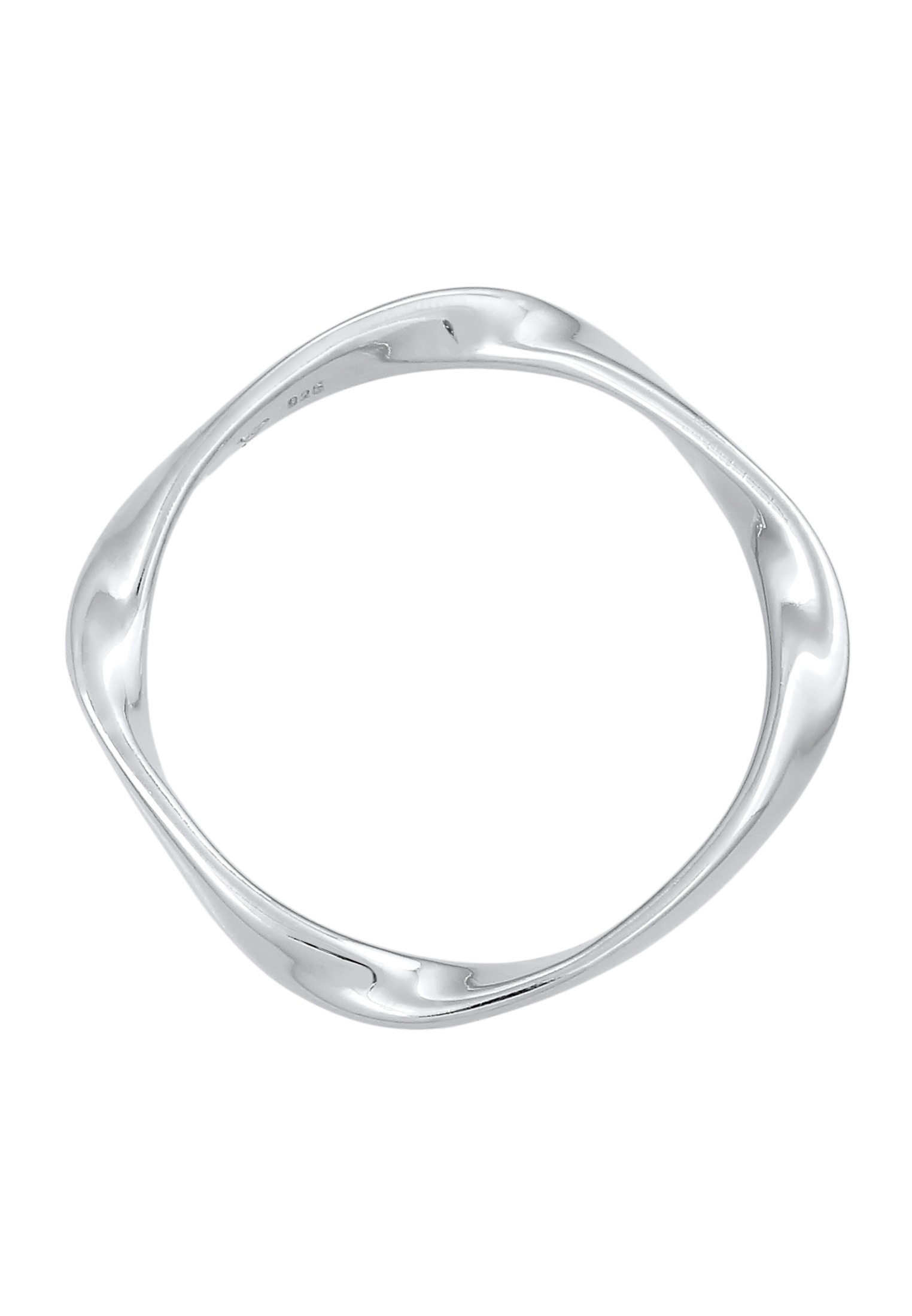 Elli Silberring »Ring Bandring Gedreht Stapelring Basic 925 Silber«