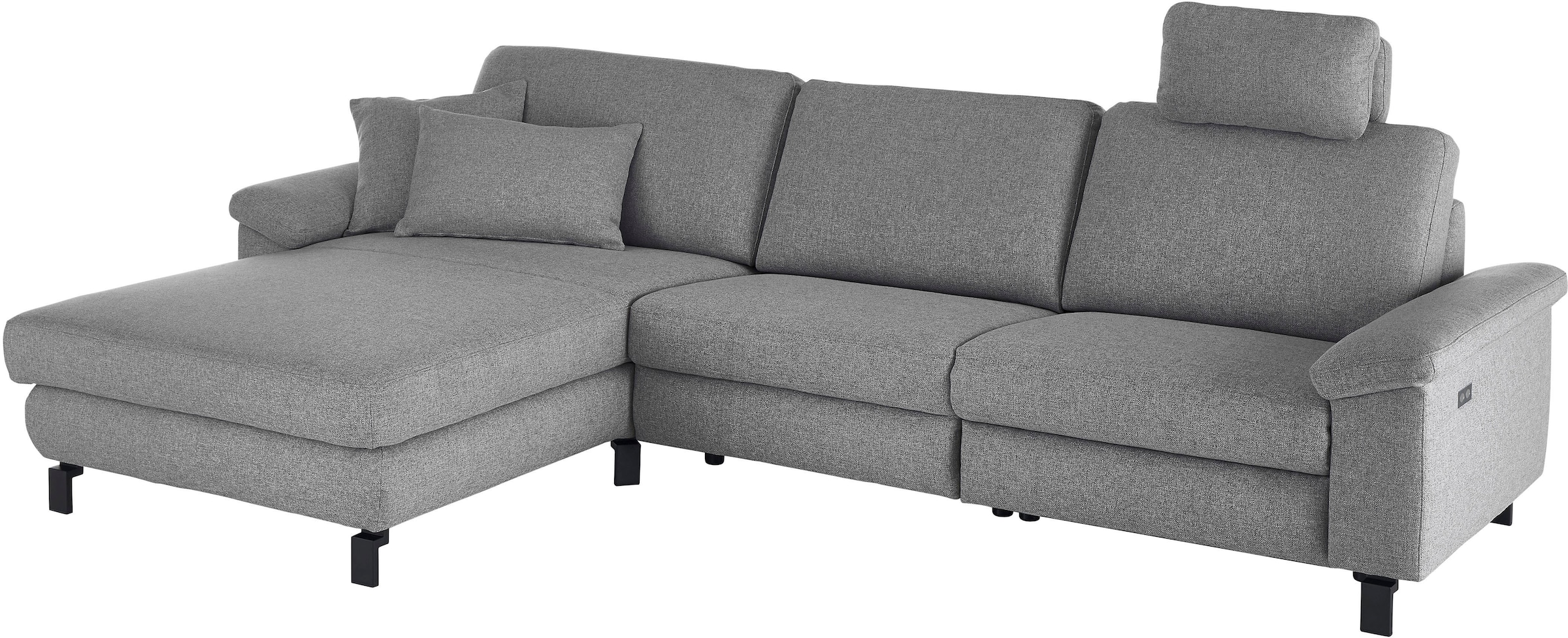 3C Candy Ecksofa »Mainau L-Form«, Relaxfunktion im 1,5-Sitzer, motorische Schlaffunktion in Longchair