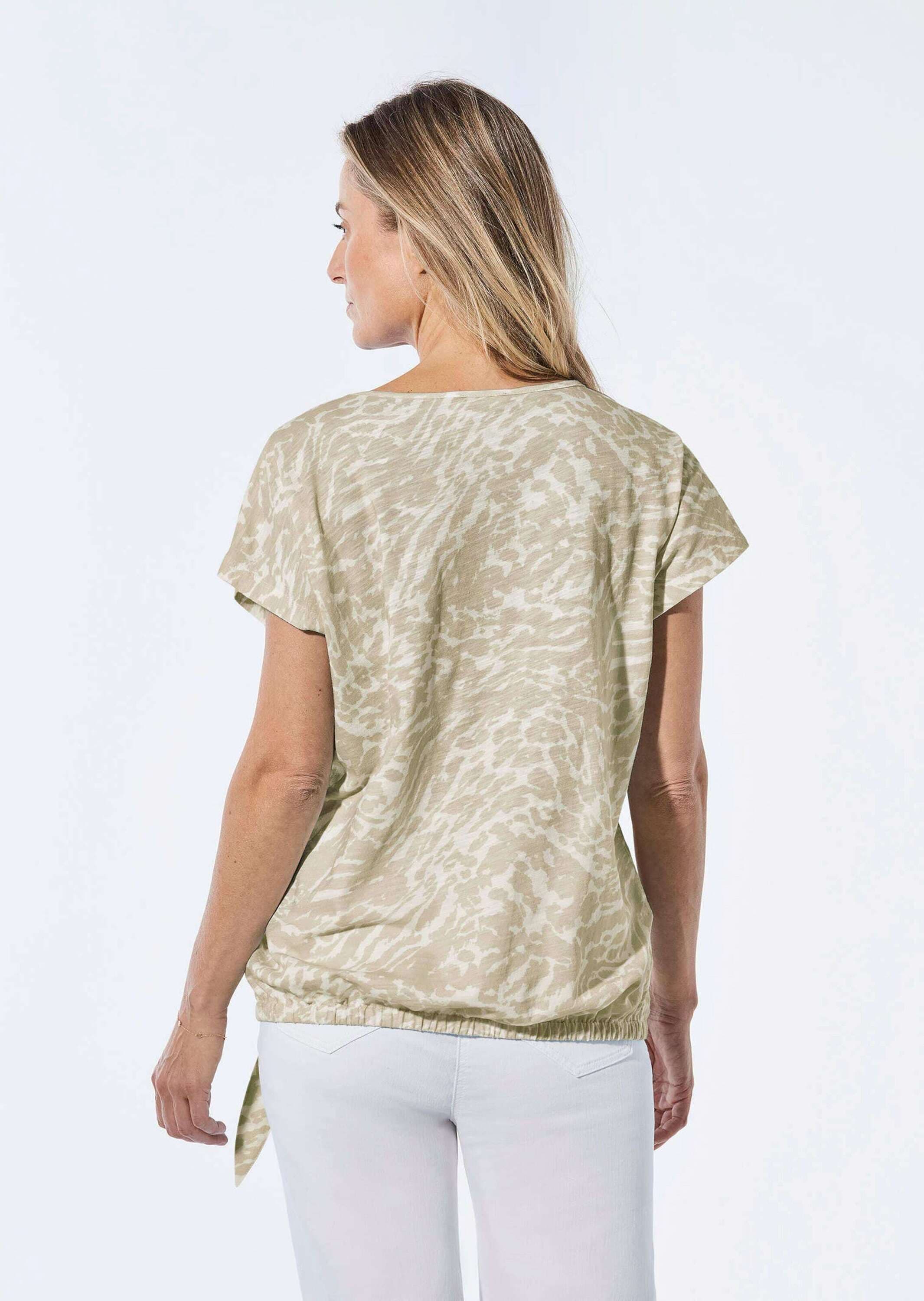 GOLDNER Kurzarmshirt »Kurzgröße Shirt mit U-Boot-Ausschnitt«
