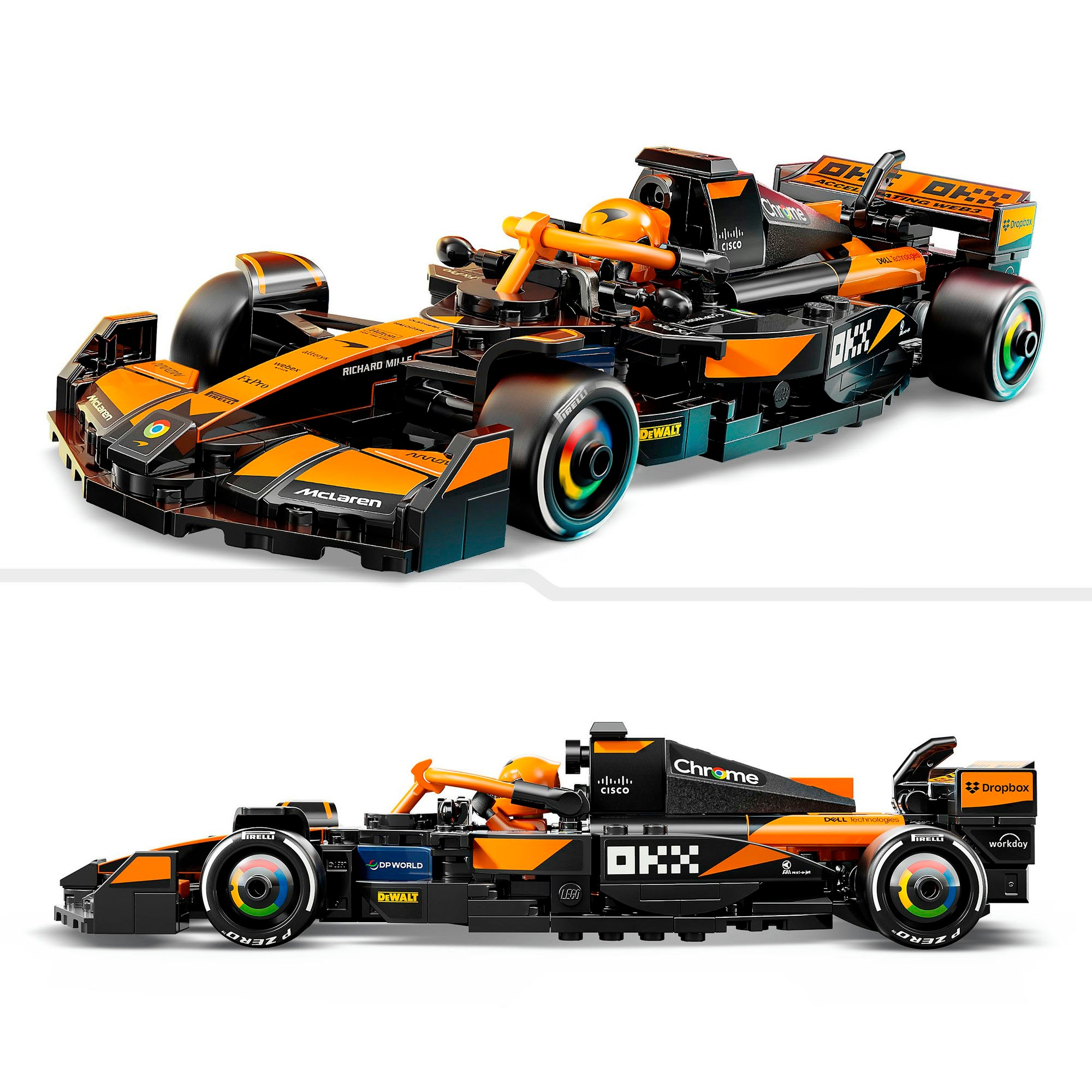 LEGO® Konstruktionsspielsteine »McLaren F1® Team MCL38 Rennauto (77251), LEGO® Speed Champions«, (269 St.), Made in Europe