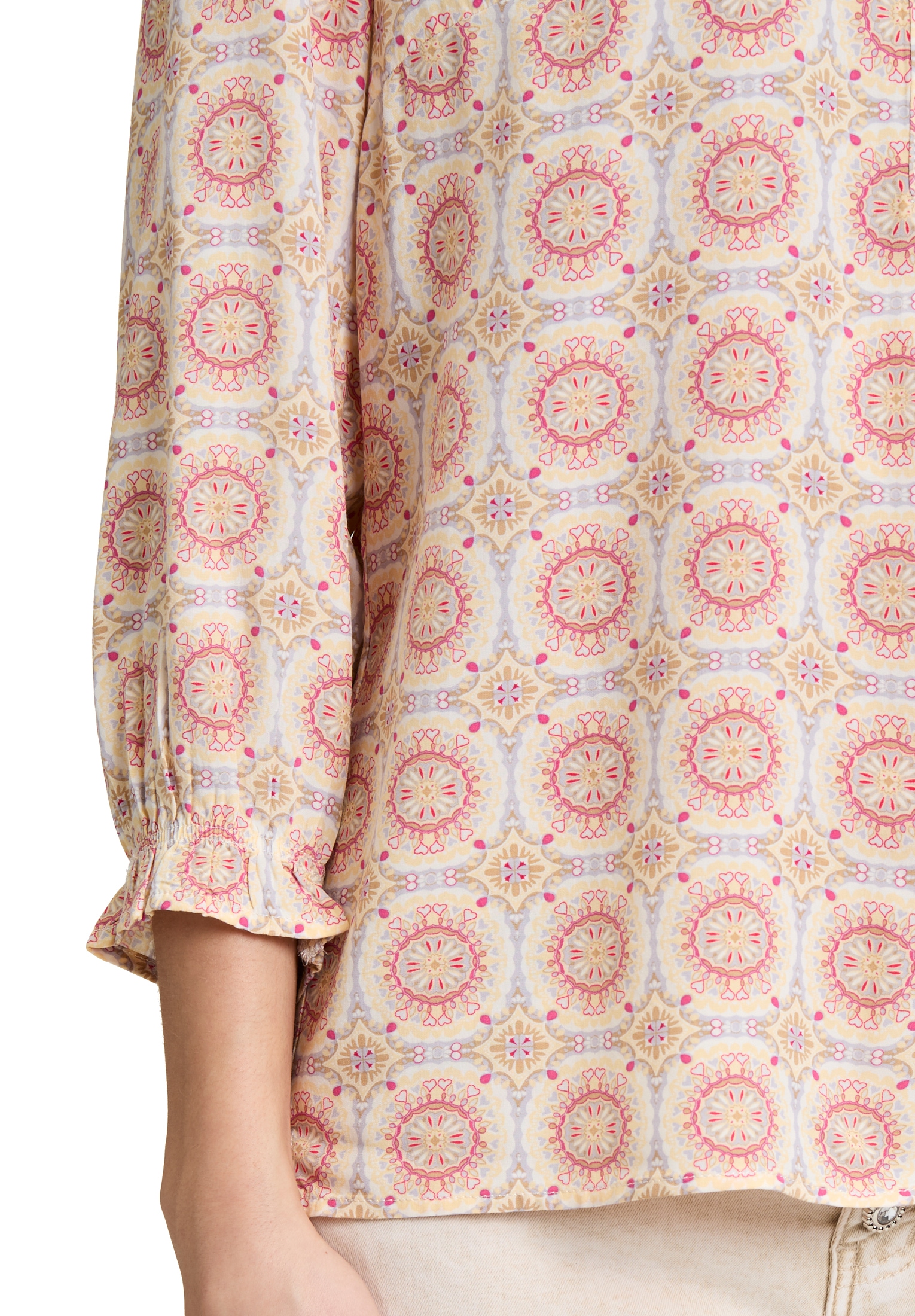 Cartoon Klassische Bluse »Casual-Bluse mit Raffung«