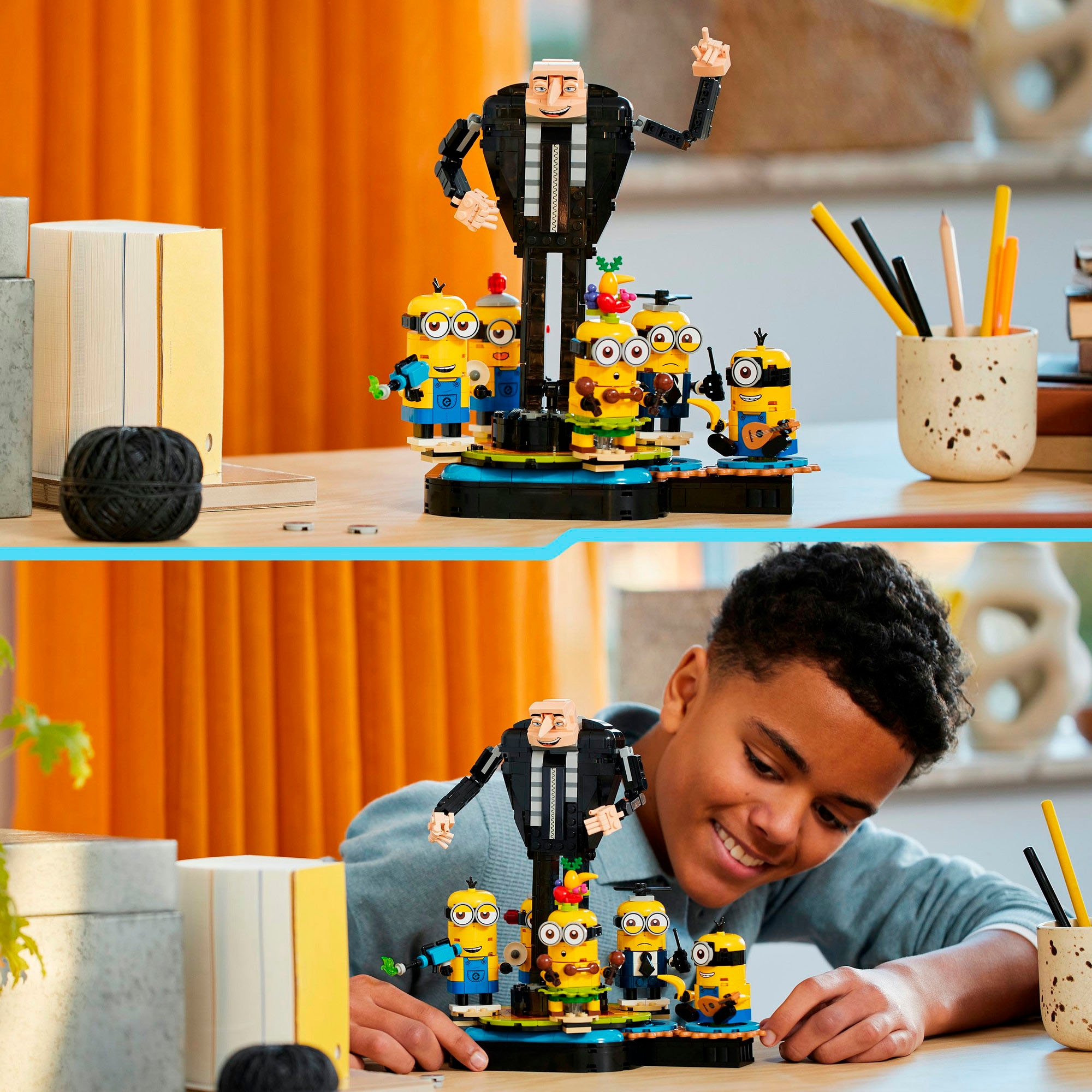 LEGO® Konstruktionsspielsteine »Gru und die Minions aus LEGO® Steinen (75582), LEGO Despicable Me«, (839 St.), Made in Europe