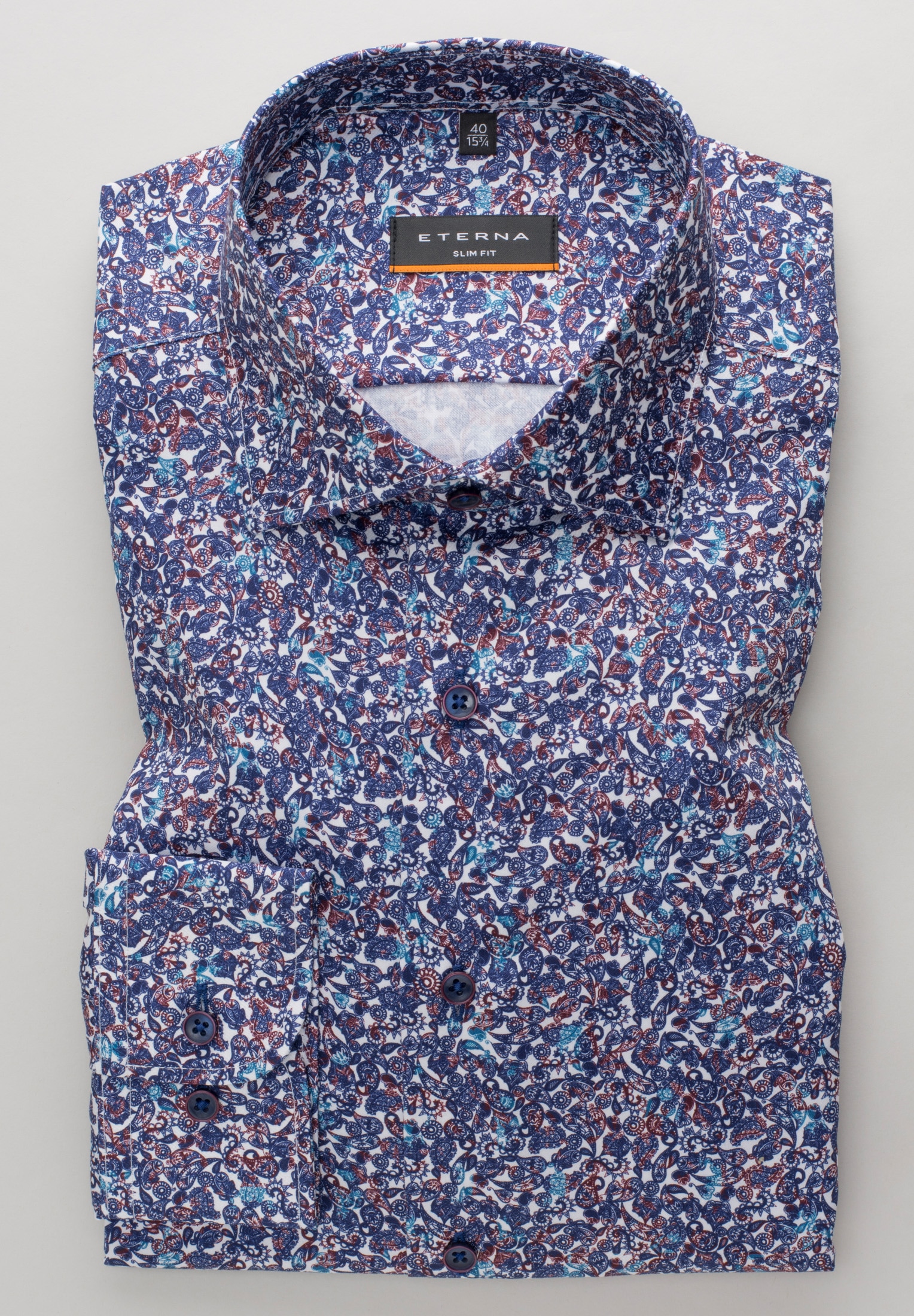 Eterna Langarmhemd »SLIM FIT« NON IRON (bügelfrei)