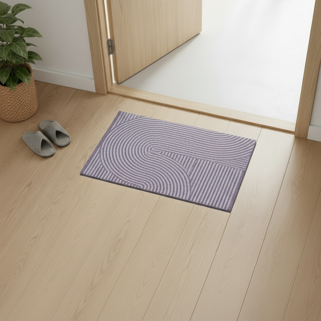 OTTO home Fußmatte »Sammo, Schmutzfangmatte, Teppich, für Hausflur und Wohnbereiche« rechteckig 5 mm Höhe Indoor, Eingangsmatte, Design, Scandi, Zen, rutschfeste Unterseite