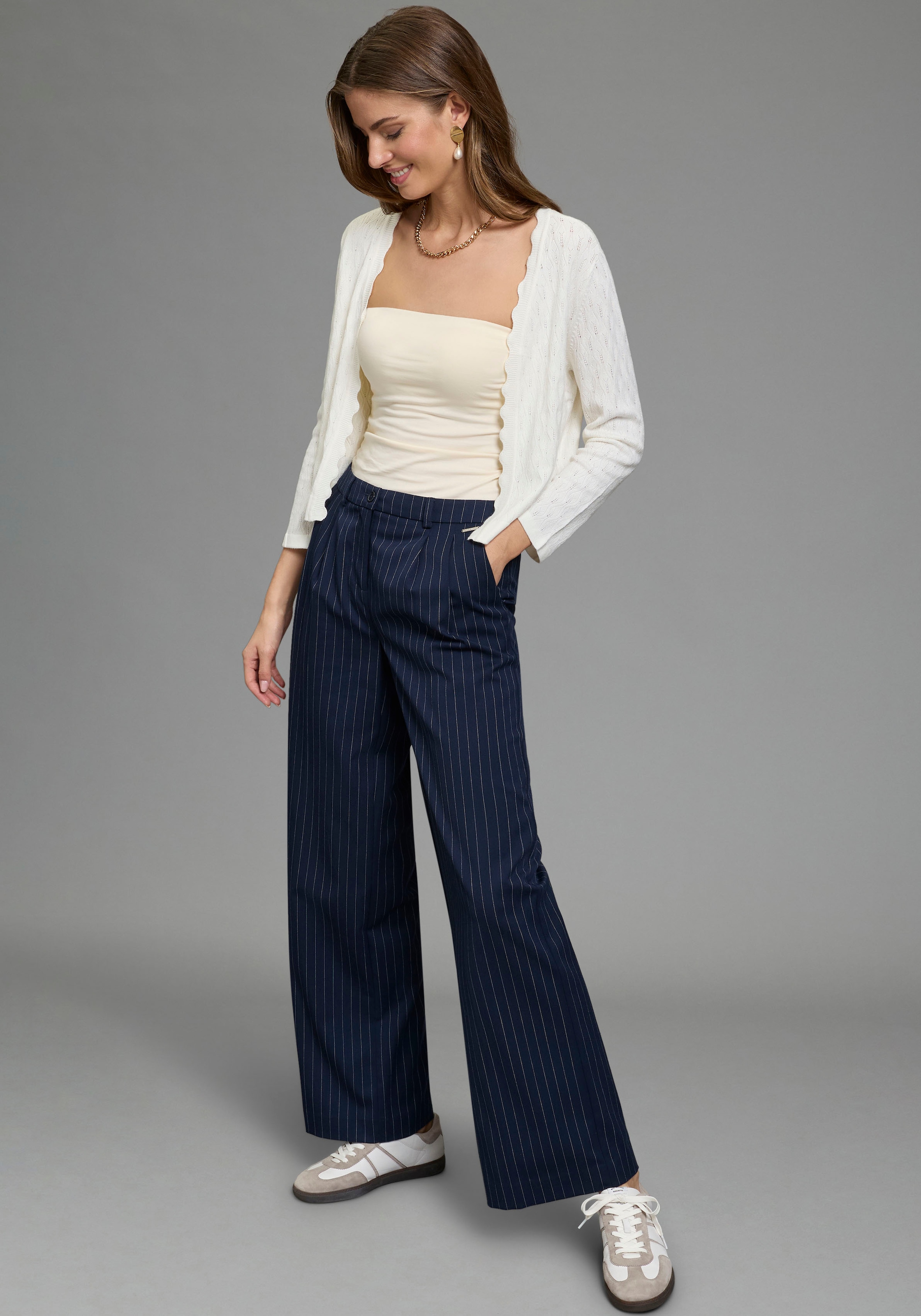 Melrose Bandeautop 2er-Pack,  mit Raffung an der Naht, durchgestepptes Rumpfabschluss