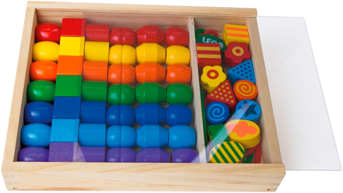 Lena® Kreativset »Super Beads Holzfädelperlen«, FSC® - schützt Wald - weltweit