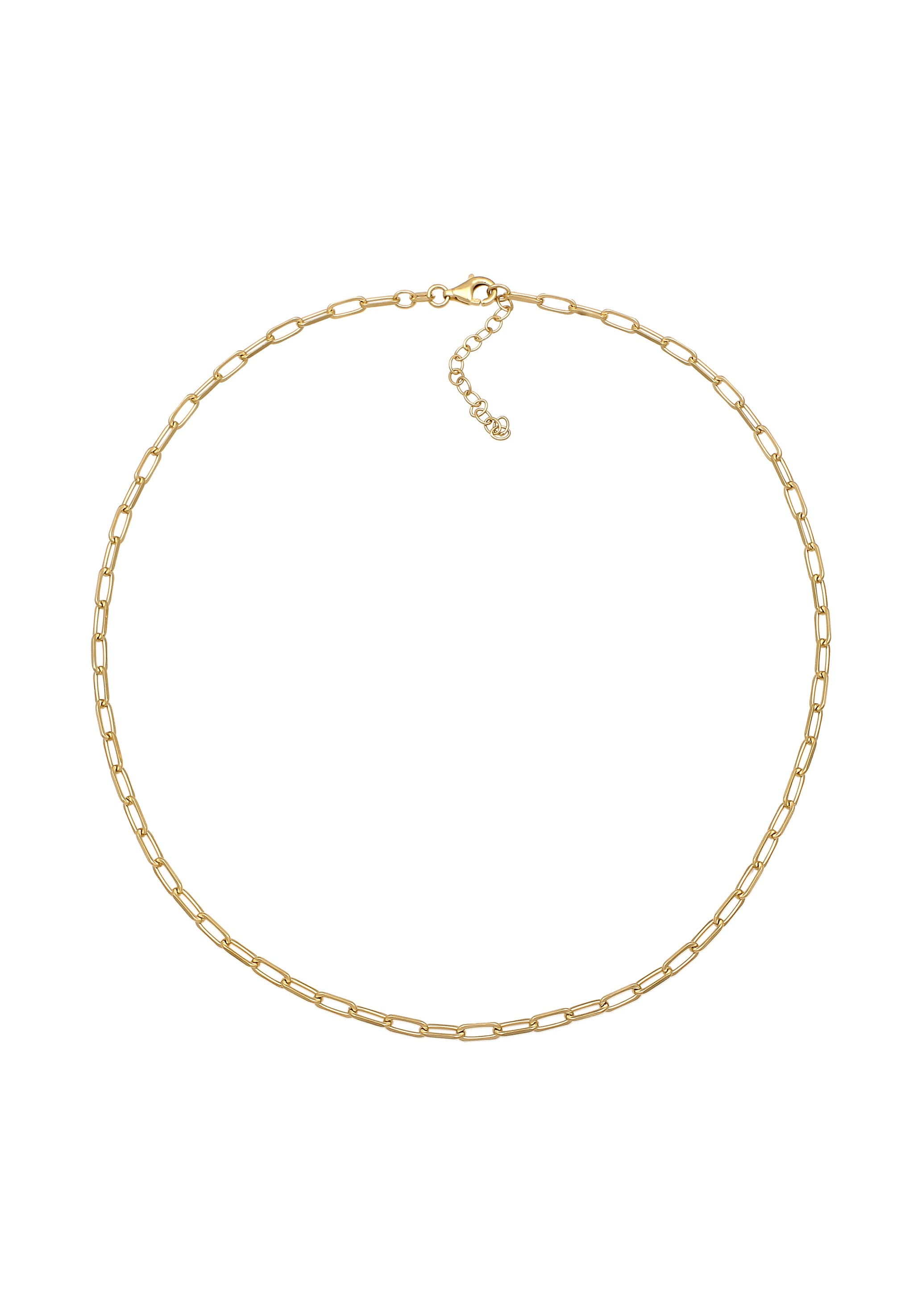 Nenalina Kette ohne Anhänger »Halskette Gliederkette 925 Sterling Silber vergoldet«