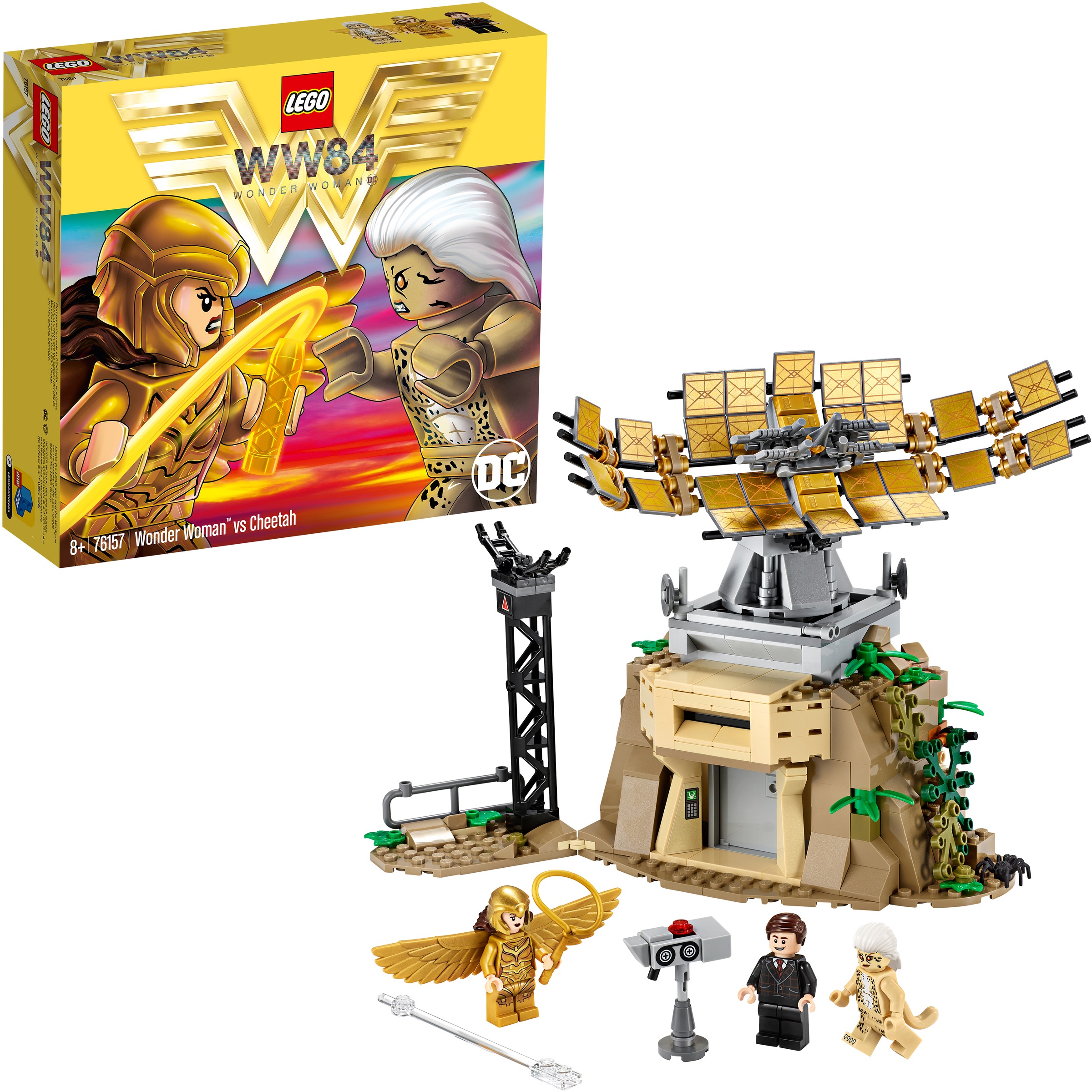 LEGO® Konstruktionsspielsteine »Wonder Woman™ vs Cheetah™ (76157), LEGO® DC Comics Super Heroes«, (371 St.)