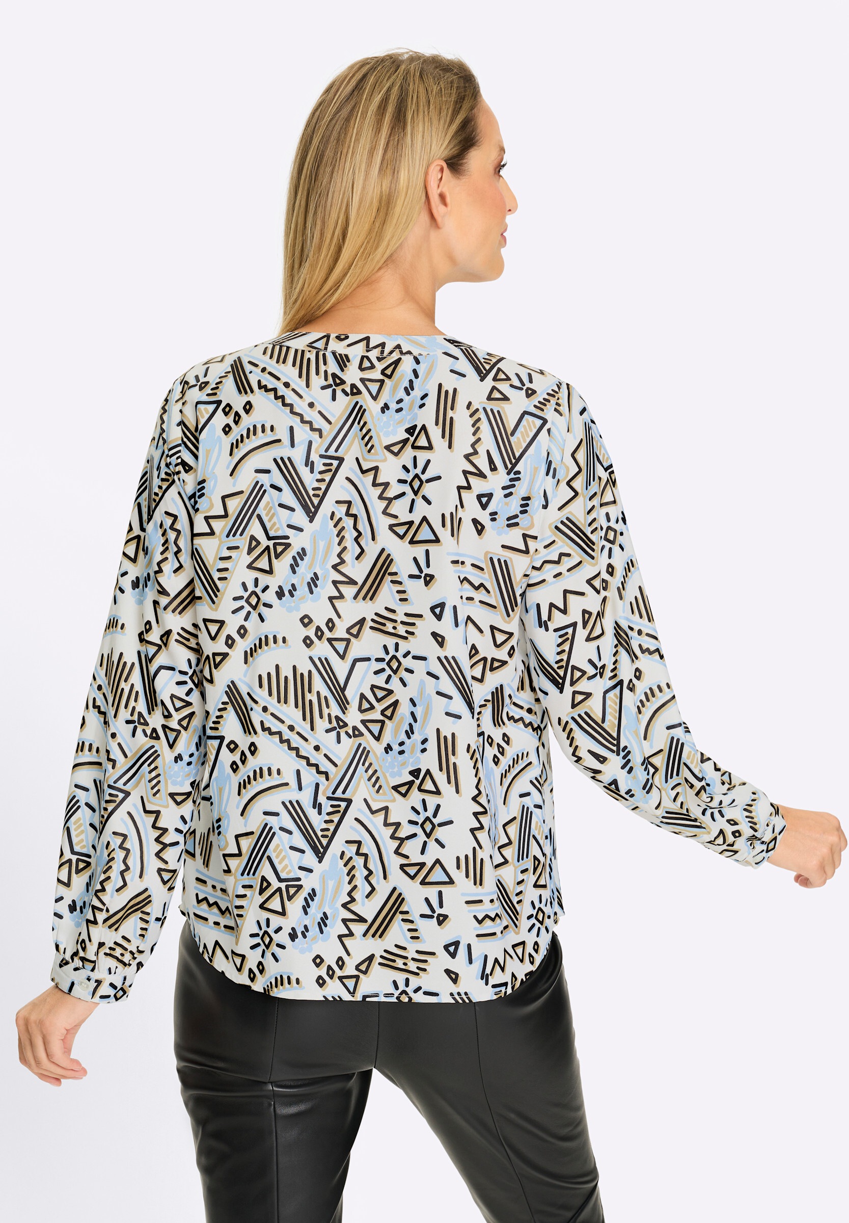 heine Klassische Bluse »Druck-Bluse Satinbluse«