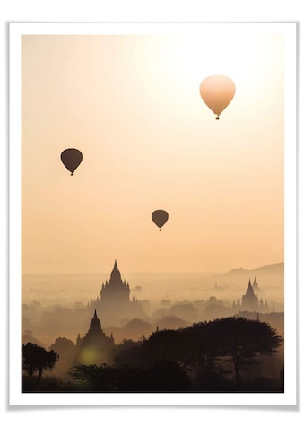 Poster »Morgen über Bagan«, Landschaften, (1 St.)