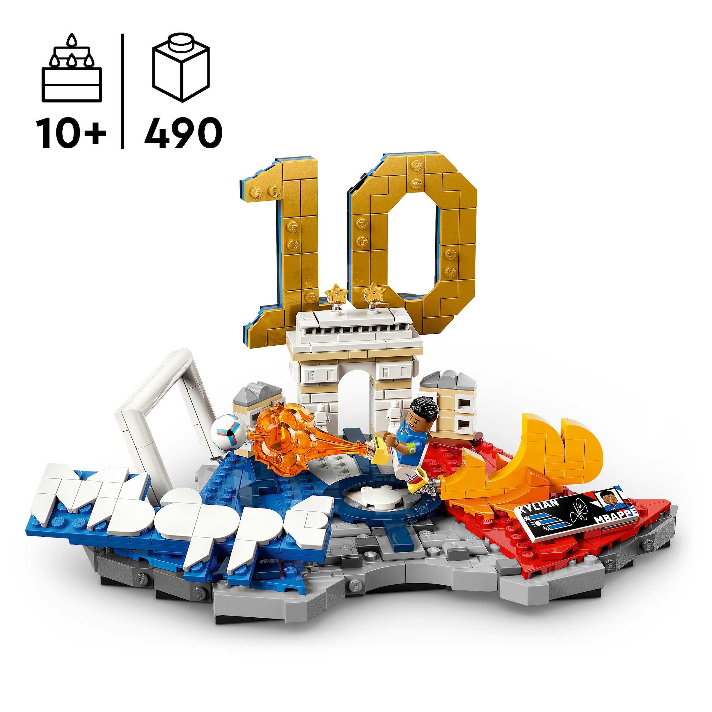 LEGO® Konstruktionsspielsteine »Kylian Mbappé – Fußball-Highlights (43013), LEGO Editions Football«