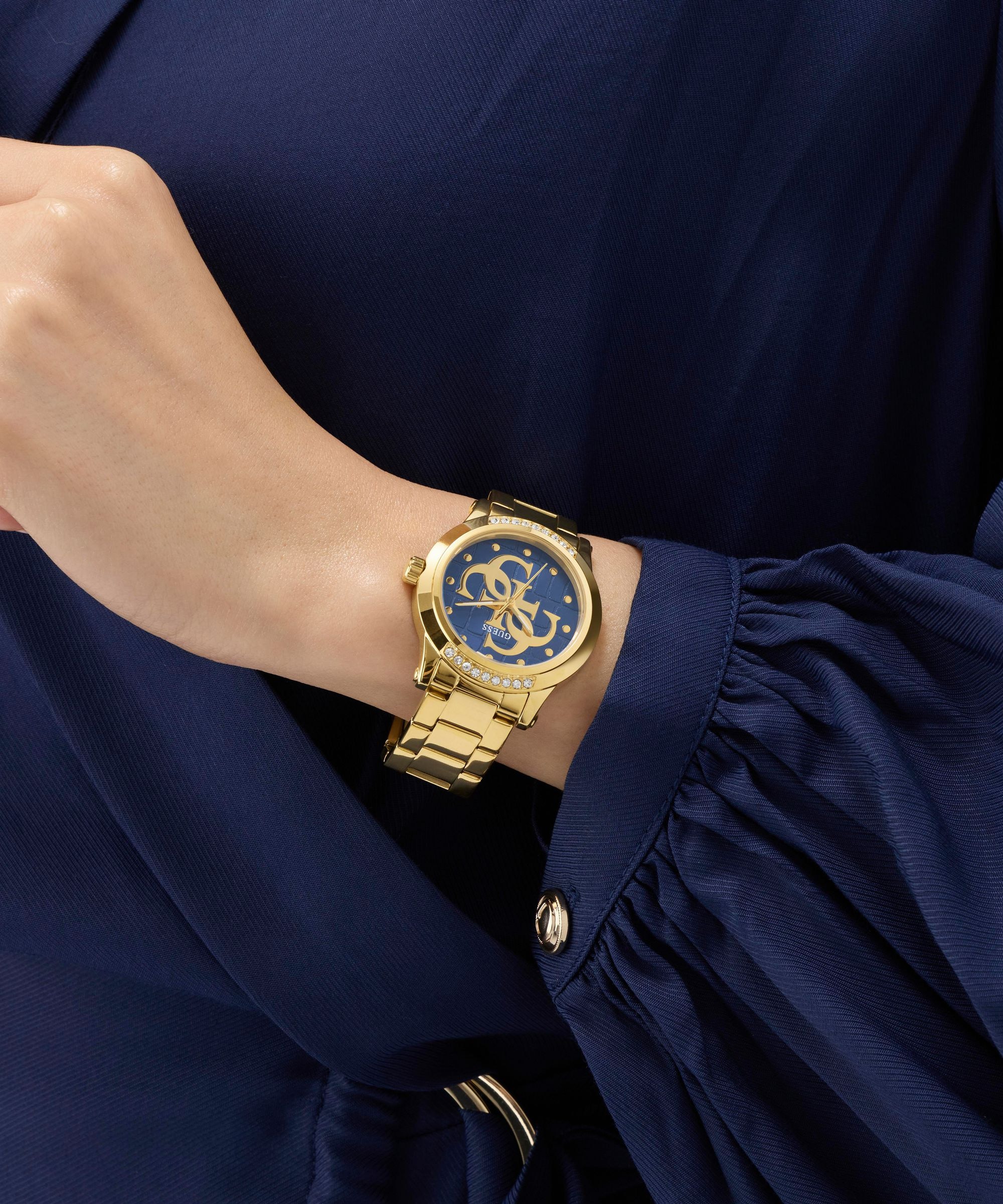 Guess Quarzuhr »GUESS-ANNETTE« Armbanduhr, Damenuhr, Edelstahlarmband, analog