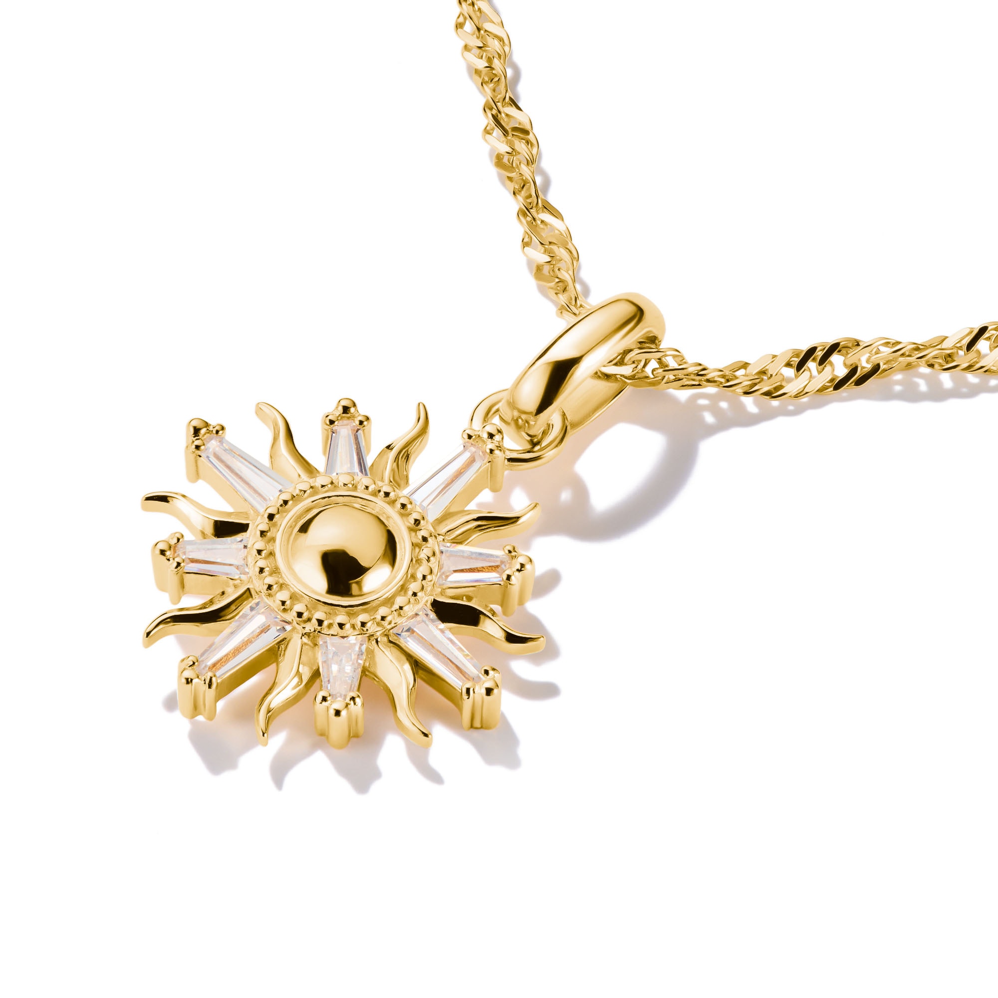 THOMAS SABO Charm Sonne »Charm Sonnenzauber mit Zirkonia - Connect« mit Zirkonia (synth.)