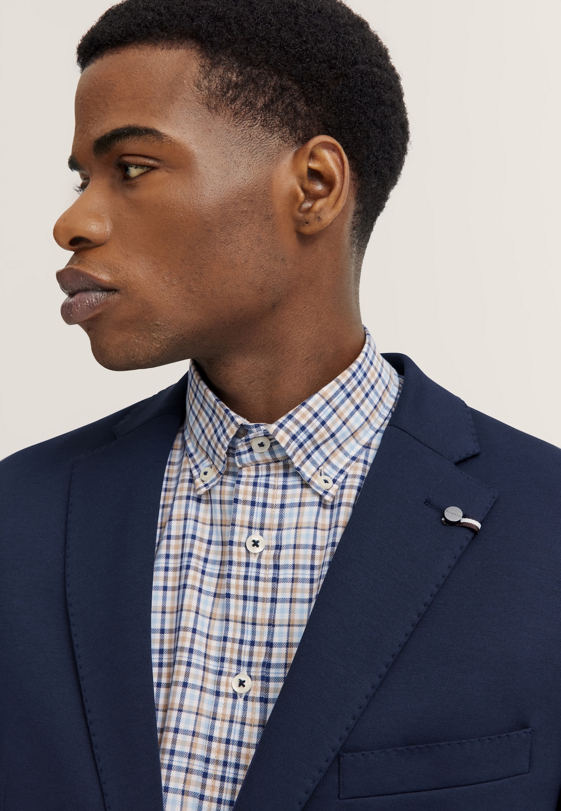 bugatti Anzugsakko »Regular Fit« Jersey-Artikel mit Stretch