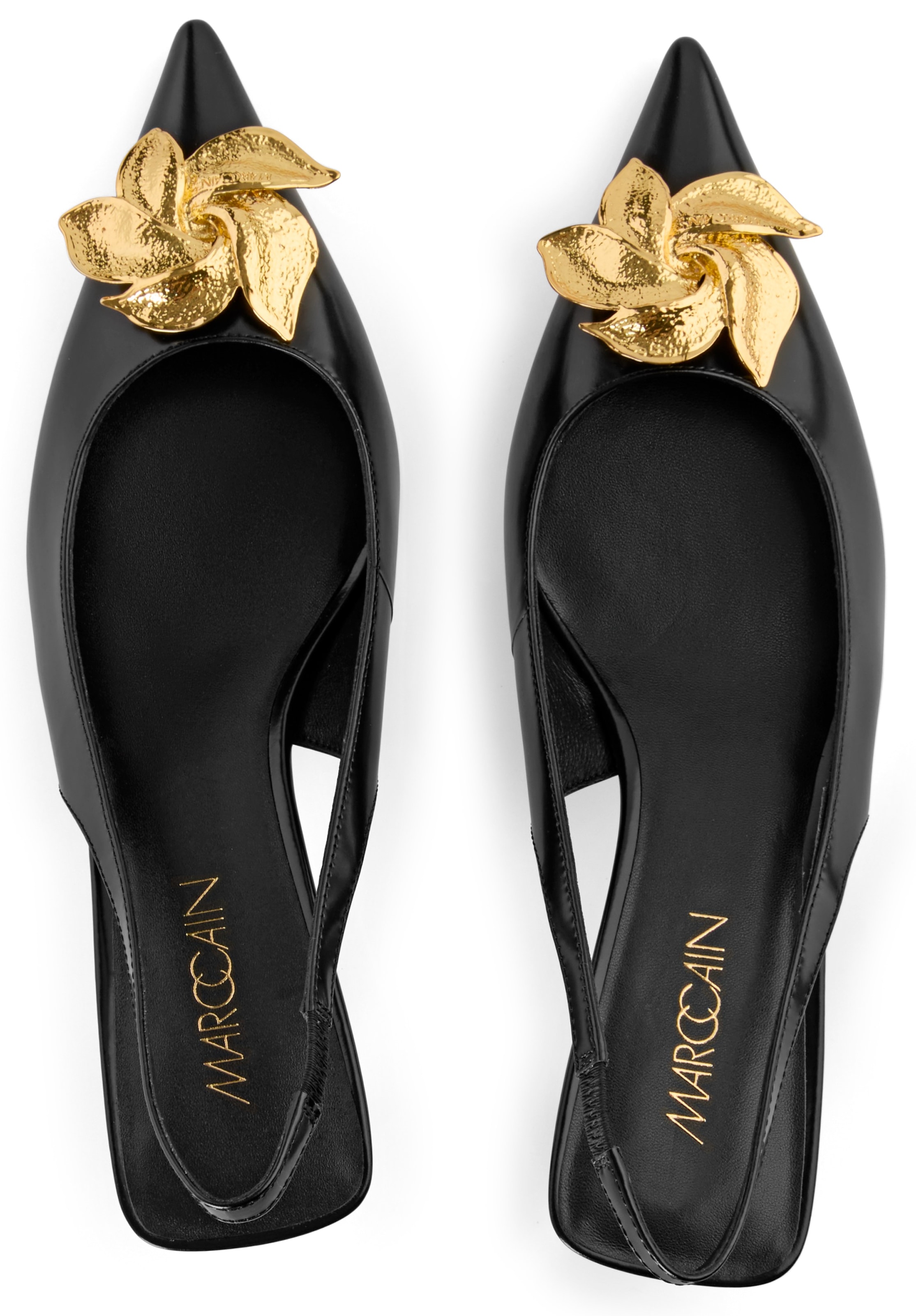 Marc Cain Slingpumps »Glam Dotted Delight«, Pumps, Stiletto mit elastischem Fersenriemchen