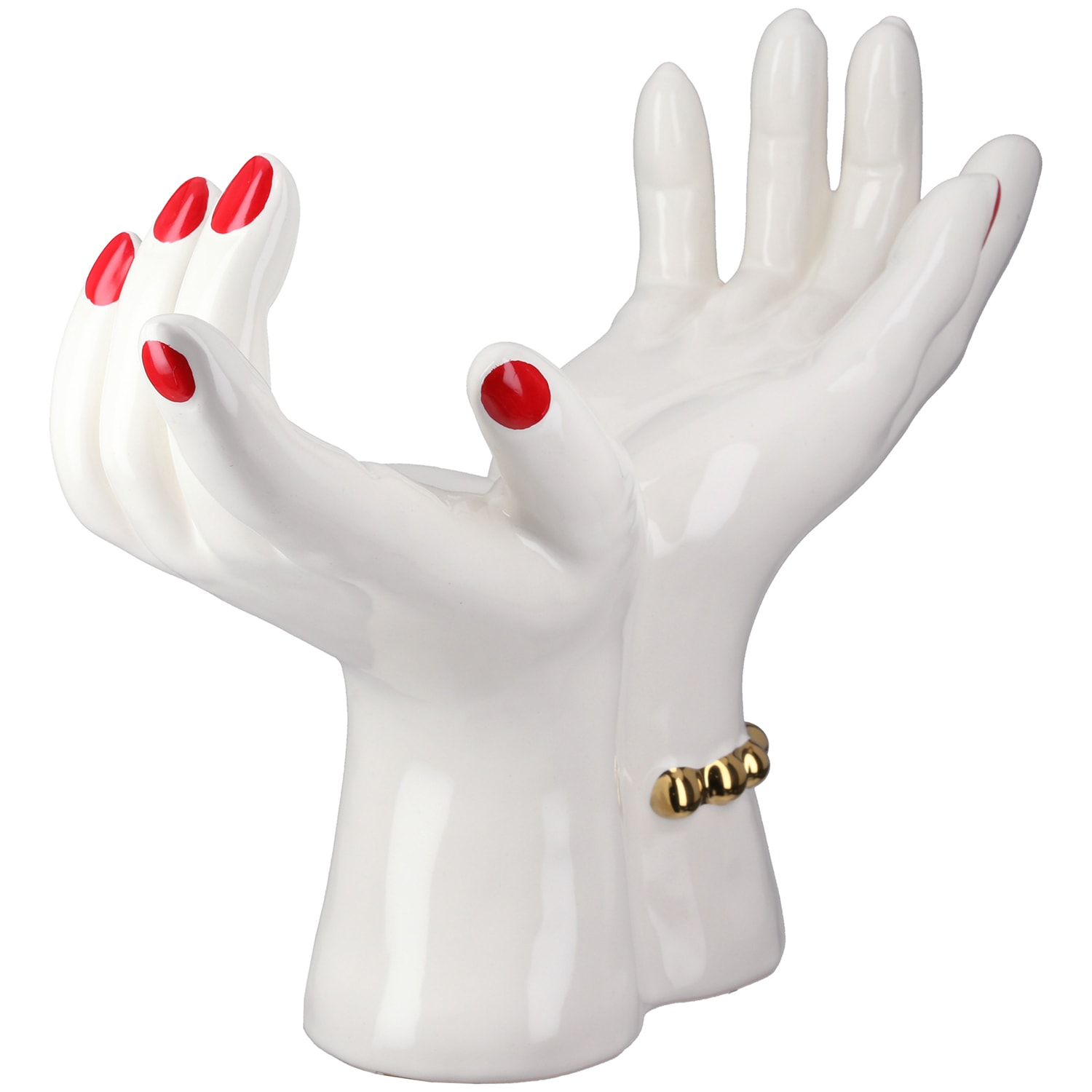 GILDE Dekoobjekt »Dekoobjekt Hand Hands weiß H. 22 cm«
