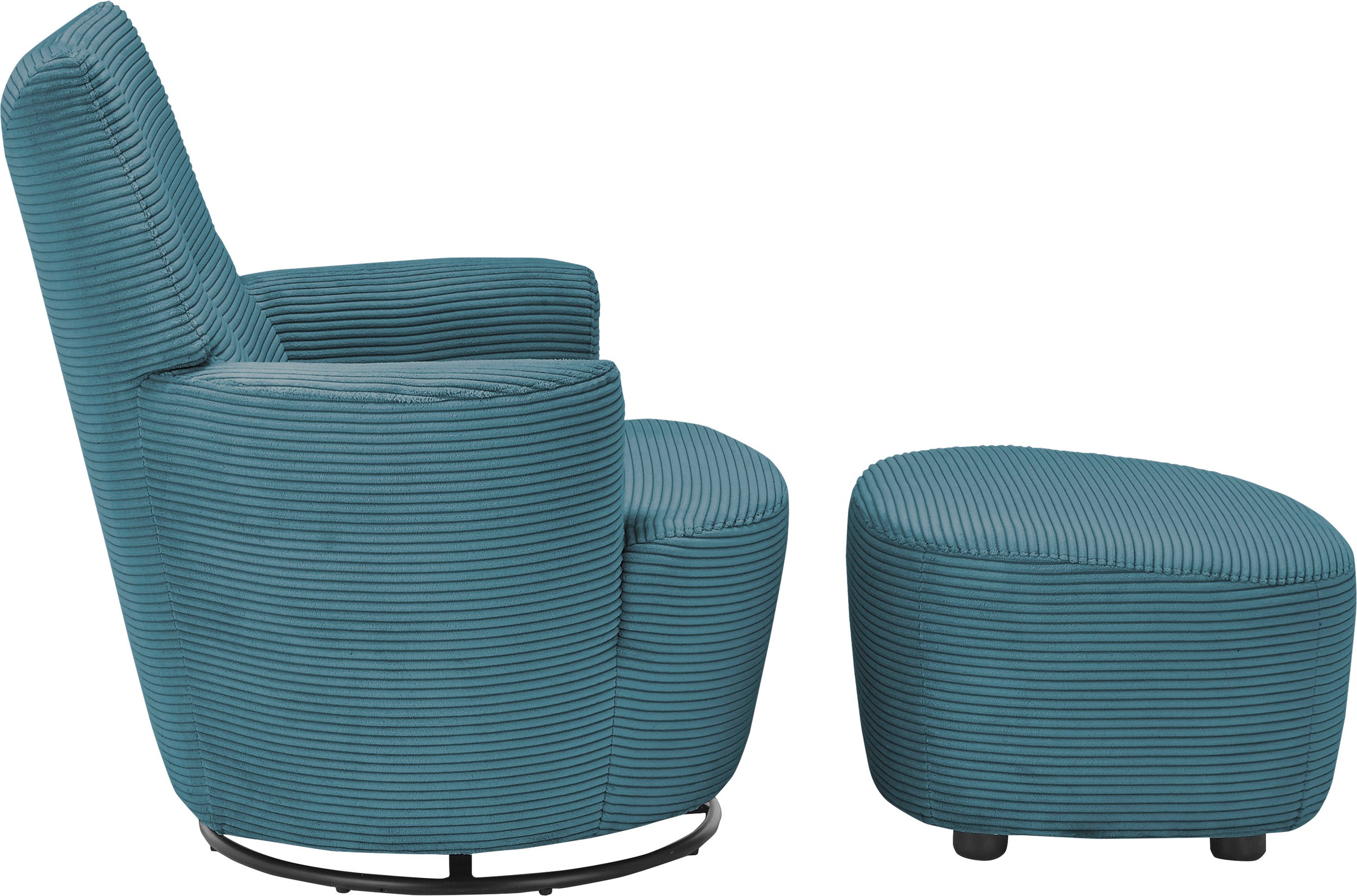 set one by Musterring Relaxsessel »SO 1450« Set,  mit Dreh- und Wippfunktion, inklusive Hocker