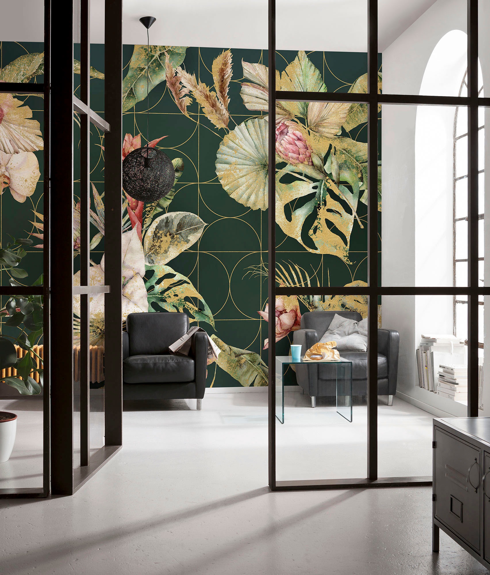Komar Vliestapete »Digitaldruck Vlies - Golden Growth - Größe 400 x 250 cm«, bedruckt, Wohnzimmer, Schlafzimmer