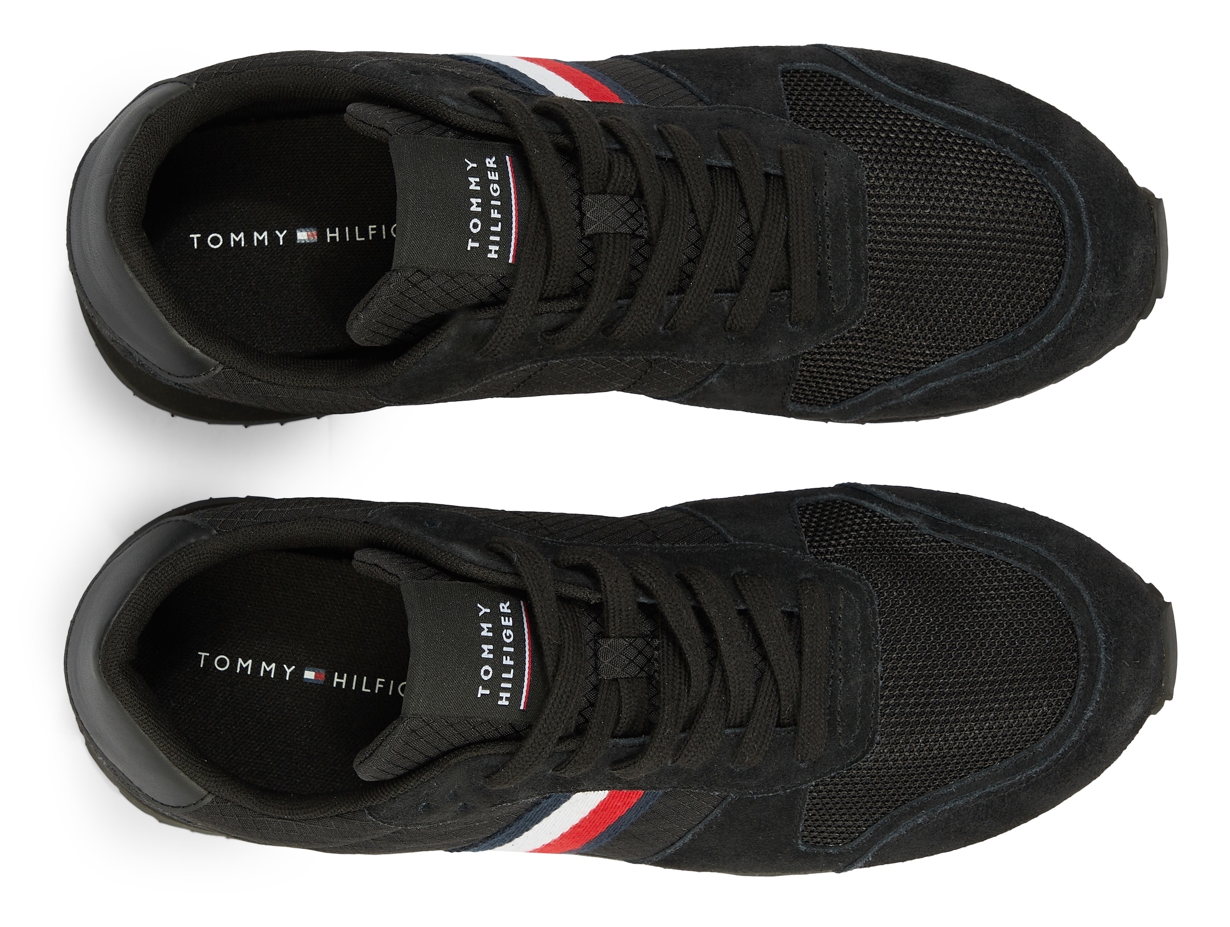 Tommy Hilfiger Sneaker »RUNNER EVO MIX«, mit gepolstertem Schaftrand, Freizeitschuh, Halbschuh, Schnürschuh