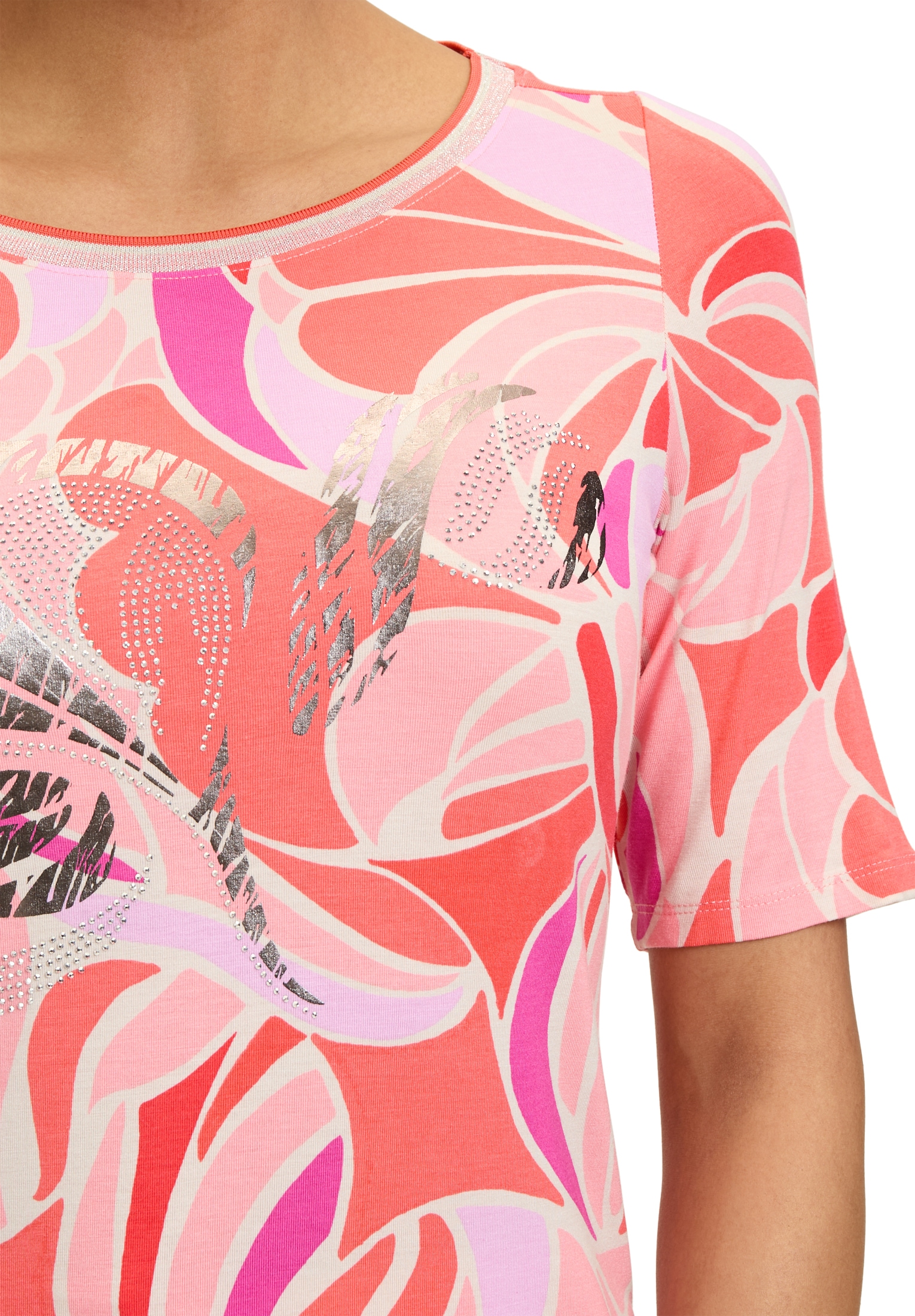 Betty Barclay T-Shirt »Printshirt mit Schmucksteinen«
