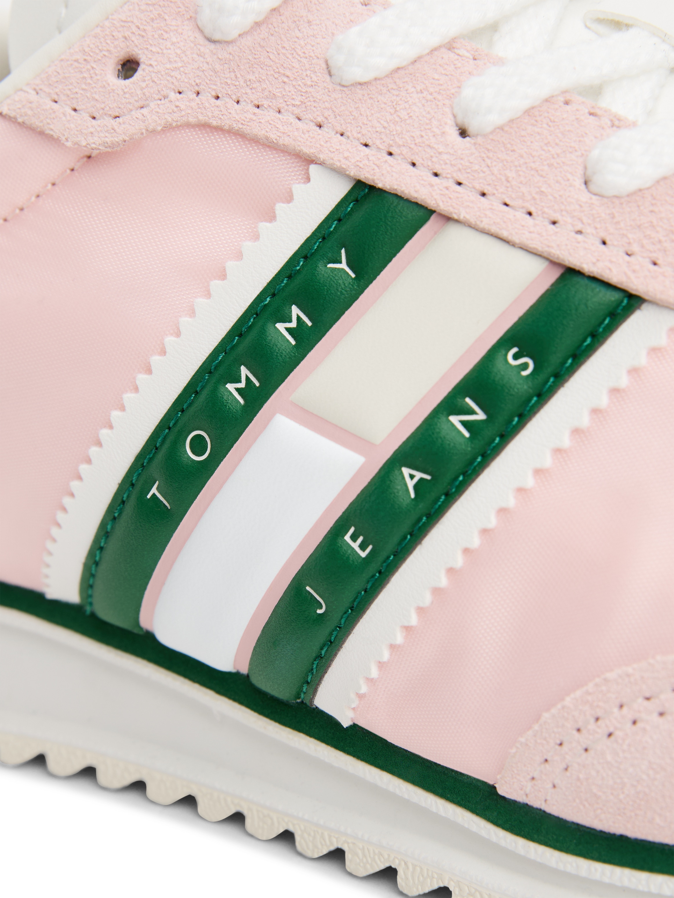 Tommy Jeans Keilsneaker »TJW RETRO RUNNER CLEATED«, Freizeitschuh, Halbschuh, Schnürschuh mit Logoschriftzug