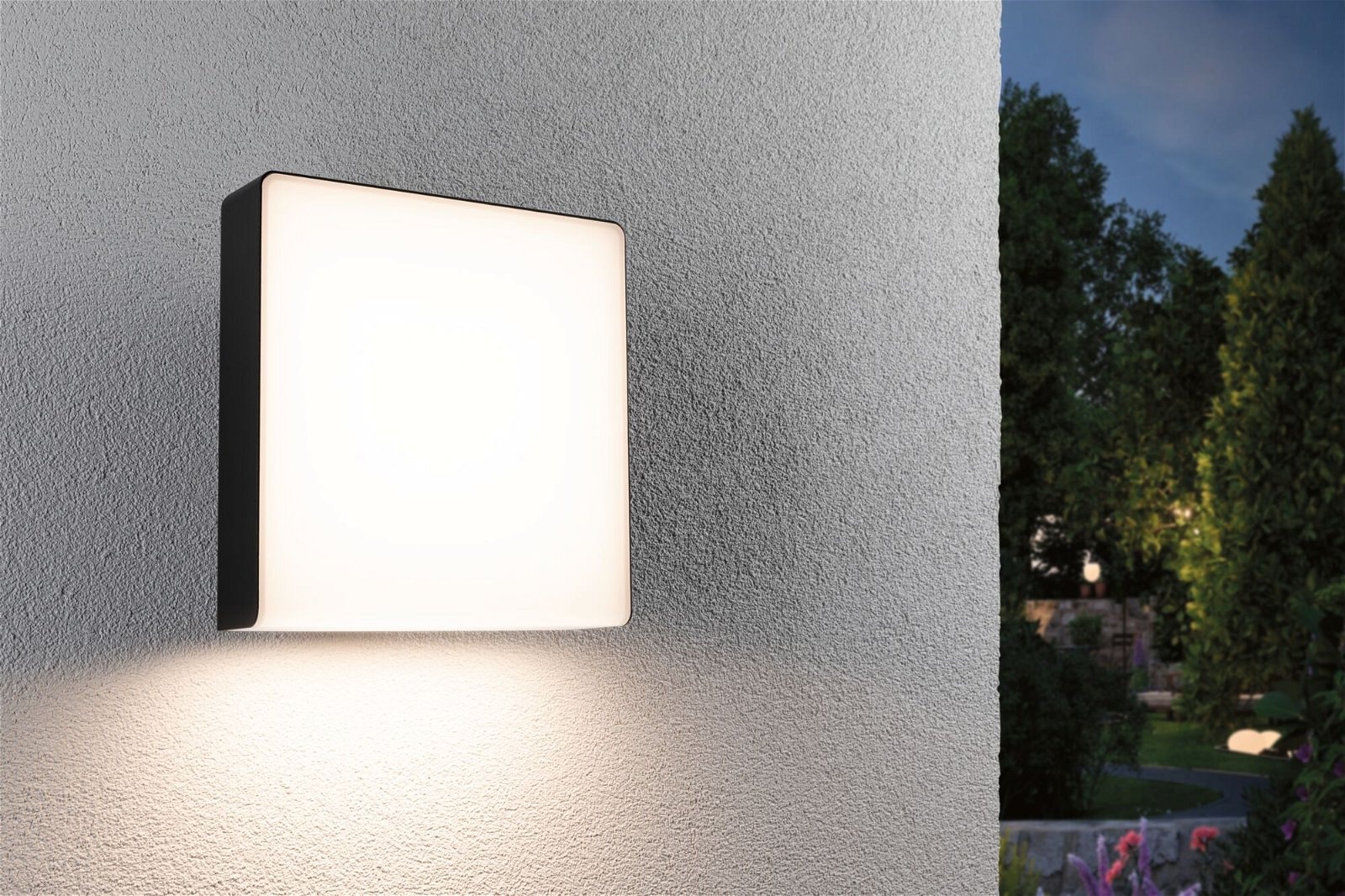 Paulmann LED Außen-Wandleuchte »Azalena IP44 250x97mm 3000K 8,5W 700lm 230V Kunststoff, Aluminium«, 1 flammig, Bewegungsmelder mit Hochfrequenz-Sensor IP44