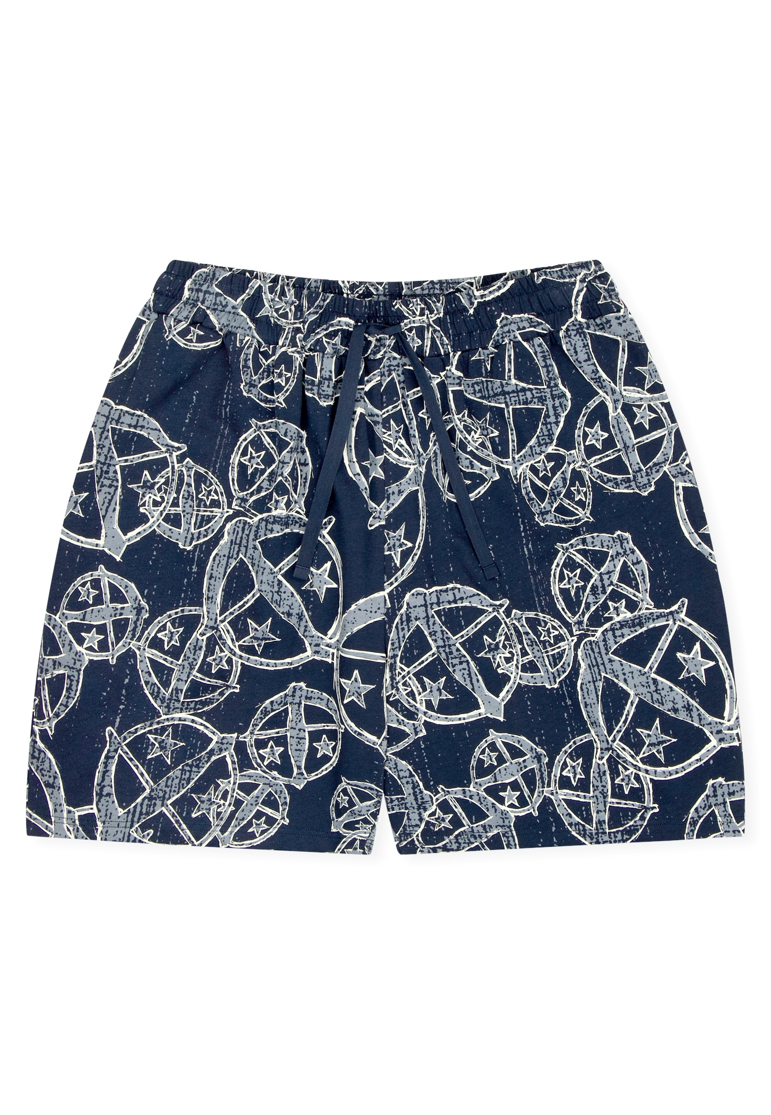 Schiesser Pyjamashorts »SCHIESSER 150 YEARS«, seitliche Taschen, Allover-Druck, Baumwolle