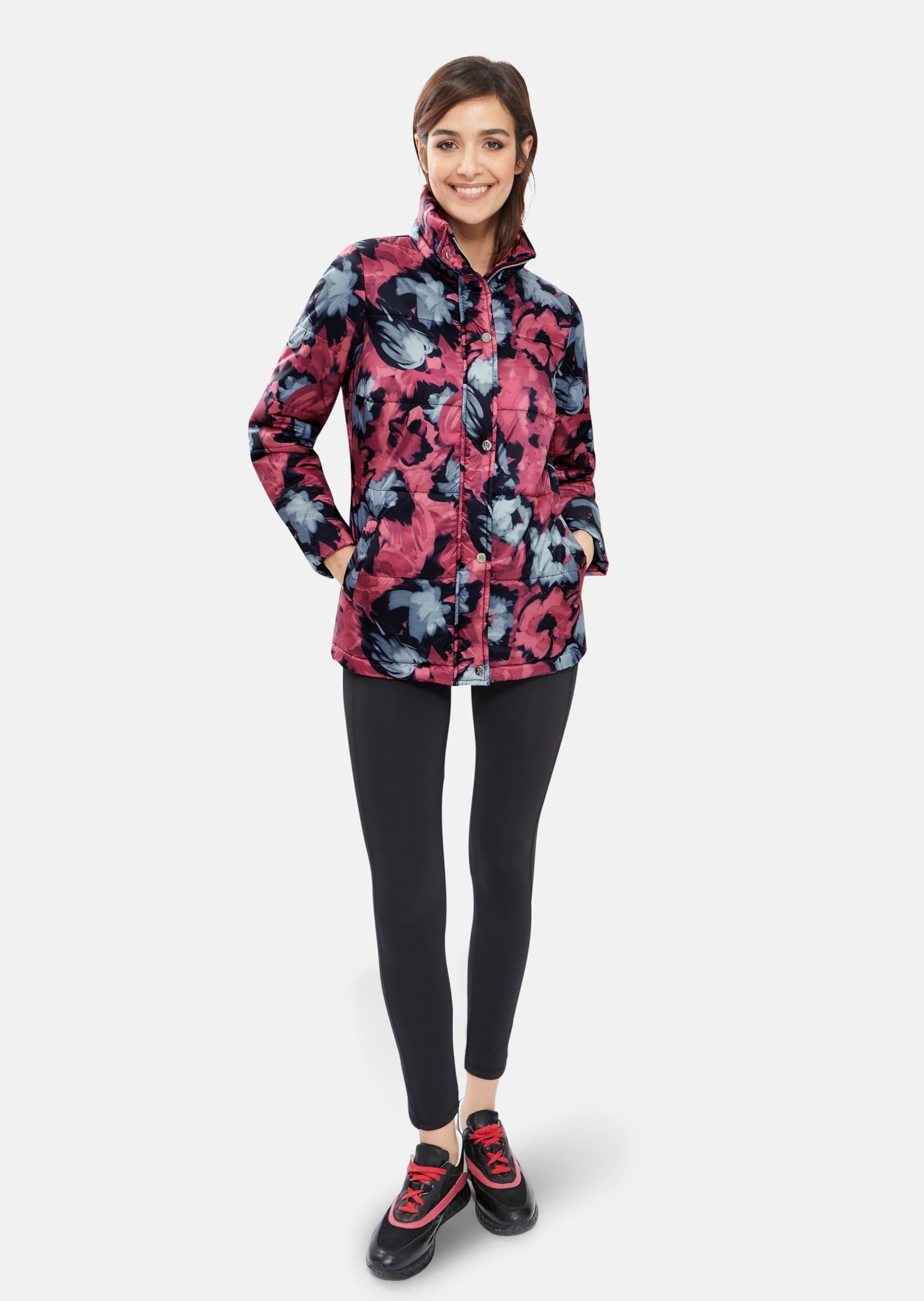 MADELEINE Outdoorjacke »Jacke Steppjacke mit floralem Print«