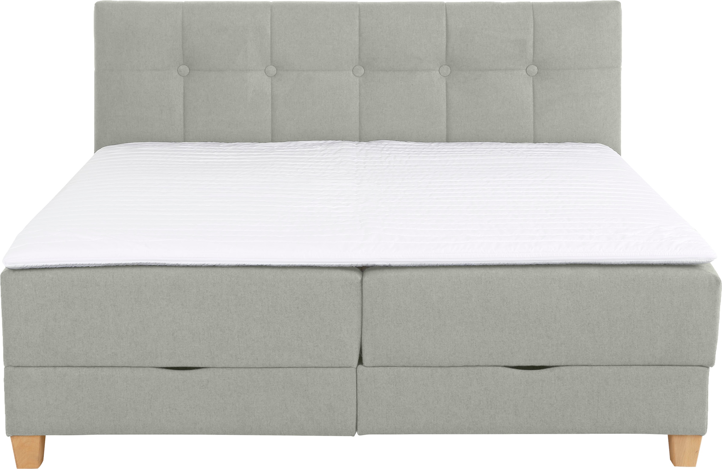 Home affaire Boxbett »Lonrai«, in H2,H3 & H4 und XXL - Überlänge 220cm wählbar, inkl. Topper