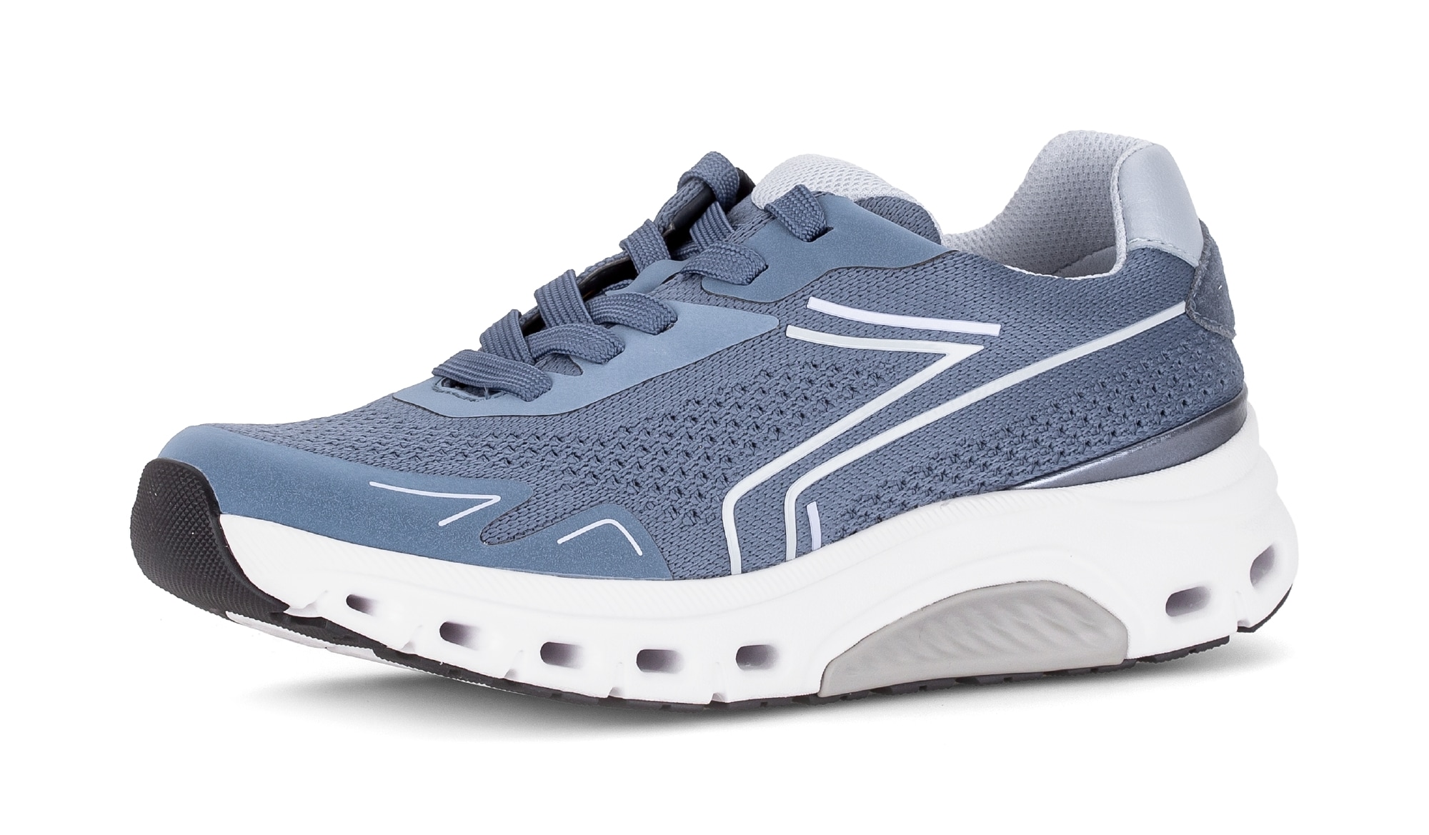 rollingsoft Plateausneaker  , Freizeitschuh, Halbschuh, Schnürer mit Reflektor-Besätzen, G-Weite