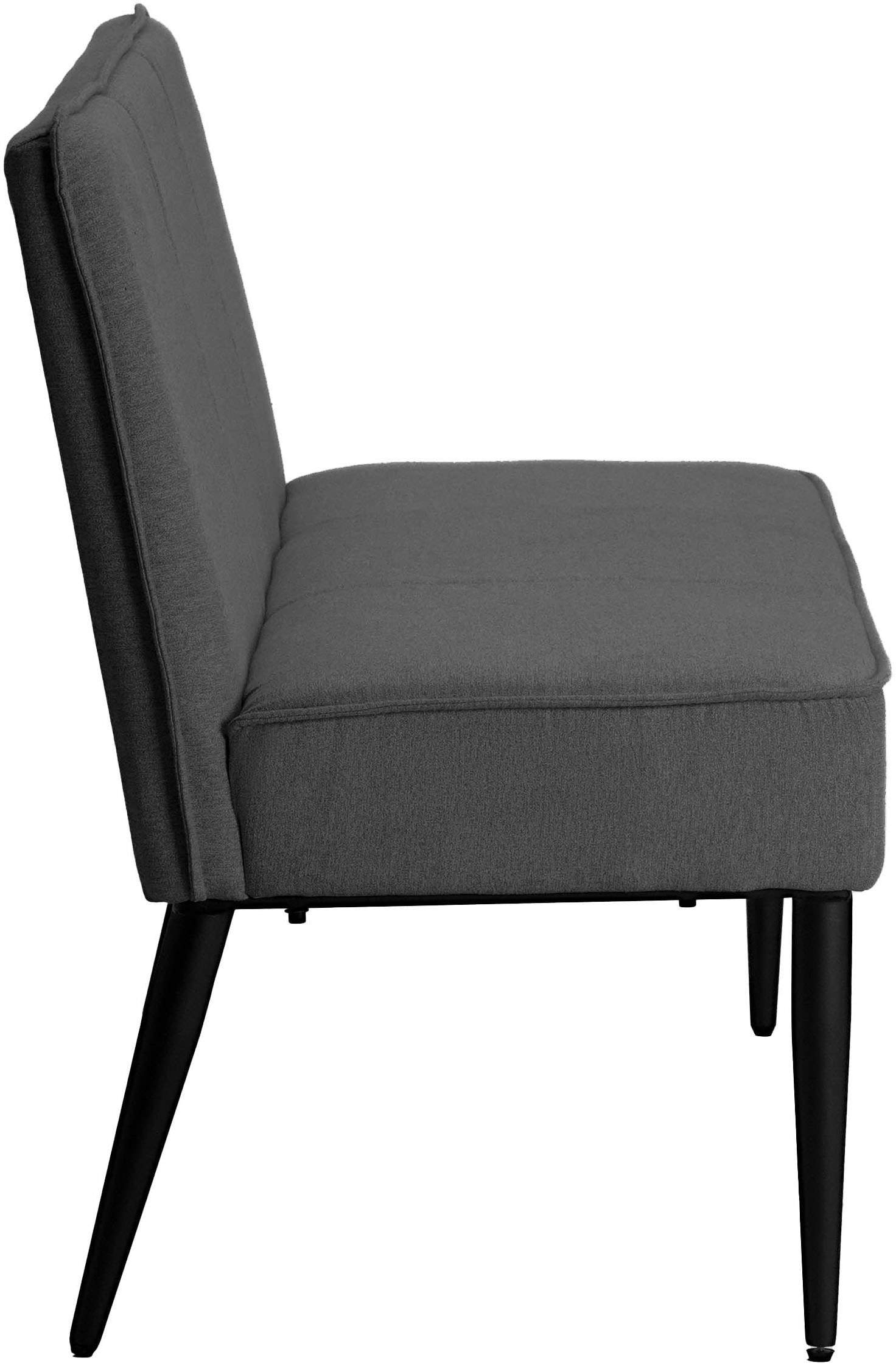 Home affaire Polsterbank »Lenzrose, TOPSELLER!, OTTOs Choice«, (Esszimmerbank, Bank,), mit Taschenfederkern, schwarzes Metallgestell, Breite 142 cm