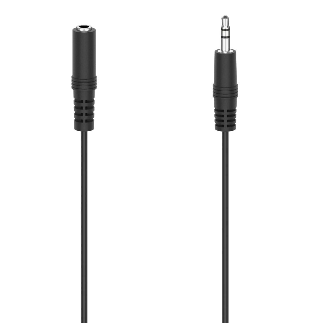 Audio-Kabel »Audio-Kabel, 3,5-mm-Klinken-Stecker/Kupplung, Stereo, 5m«, 3,5-mm-Klinke,...