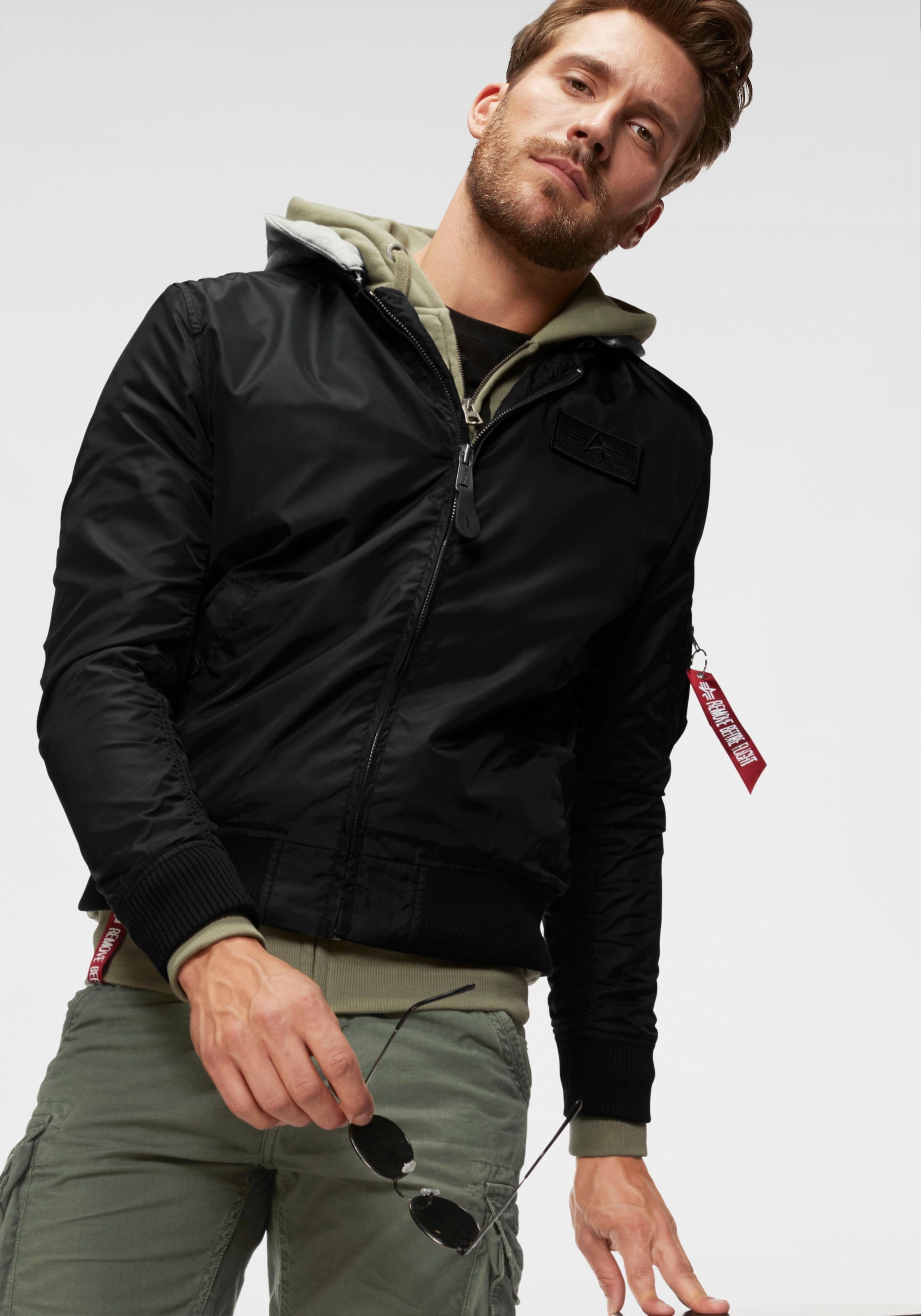 Alpha Industries Bomberjacke »MA-1 TT HOOD«, mit Kapuze